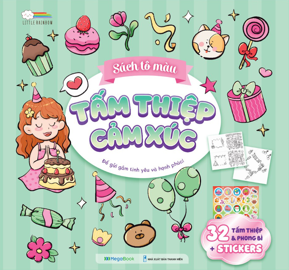 sách tô màu - tấm thiệp cảm xúc