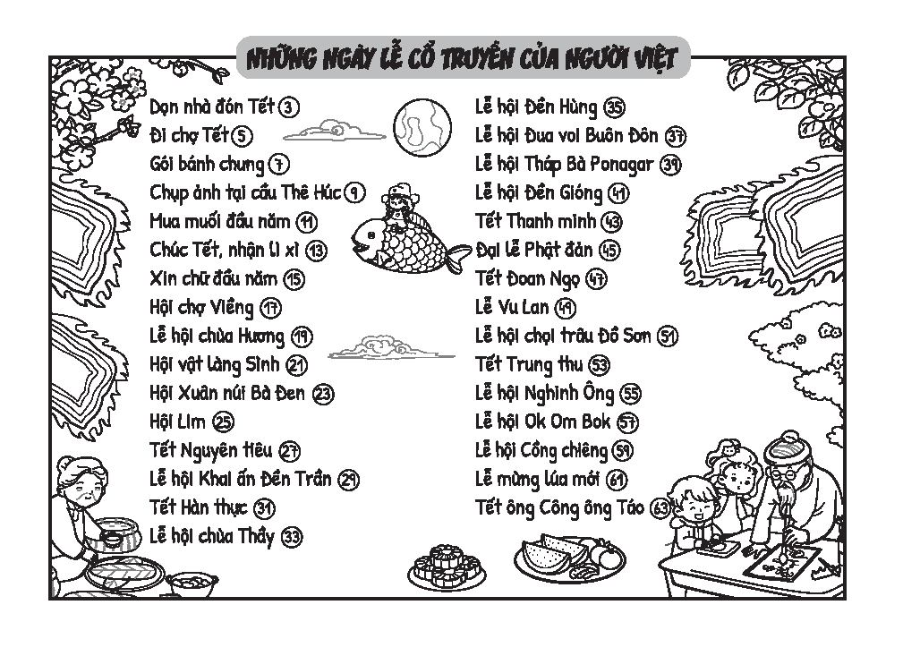sách tô màu - tết và lễ truyền thống việt nam