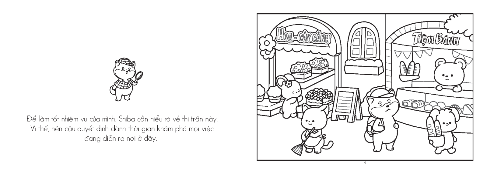 sách tô màu - thị trấn nhỏ hạnh phúc