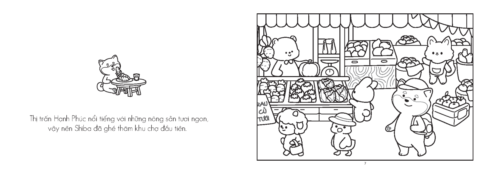 sách tô màu - thị trấn nhỏ hạnh phúc