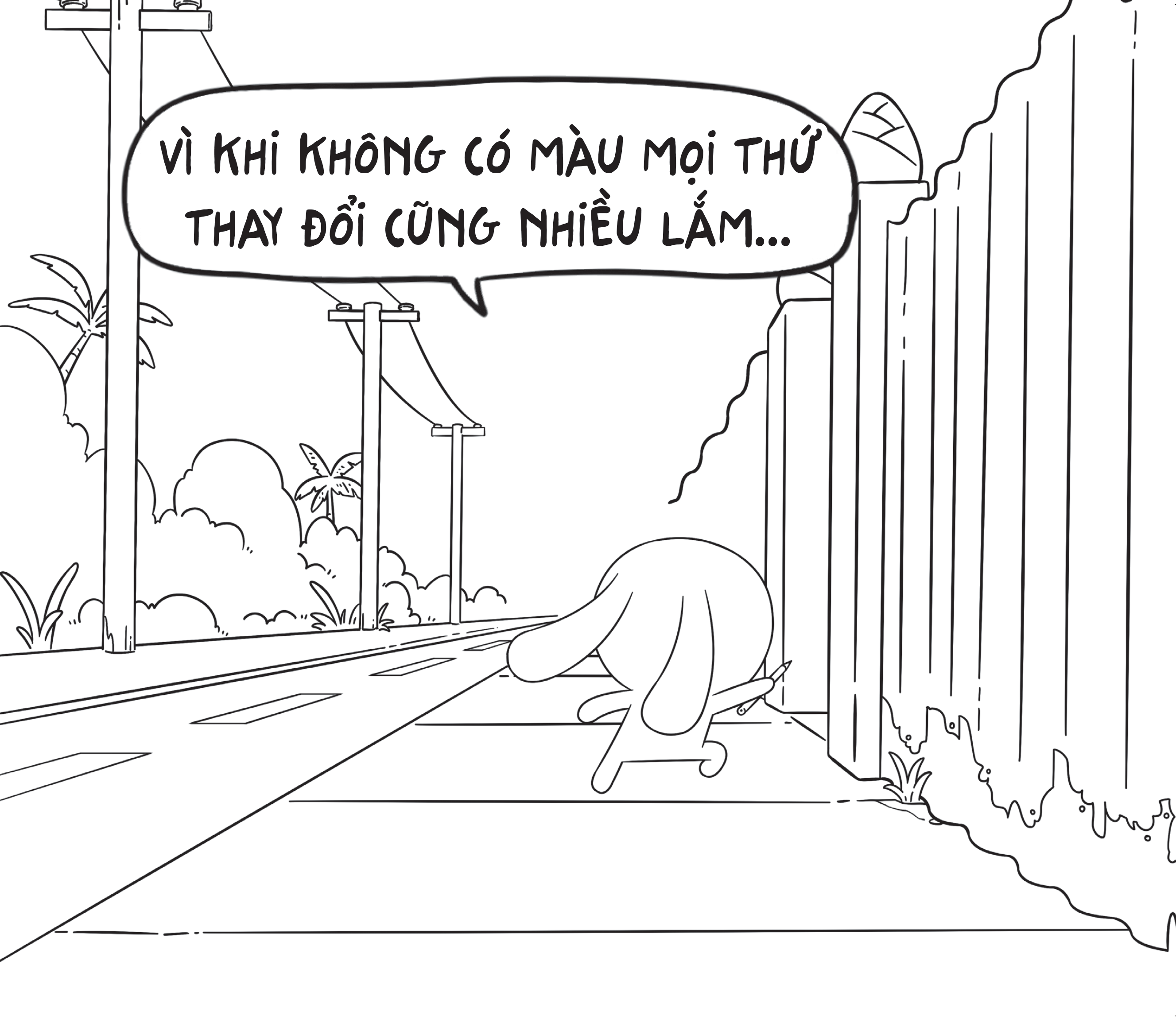 Sách Tô Màu - Thỏ Bảy Màu Trong Thế Giới Bay Màu