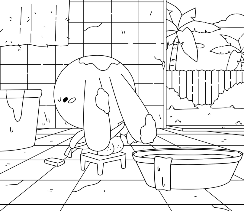 Sách Tô Màu - Thỏ Bảy Màu Trong Thế Giới Bay Màu