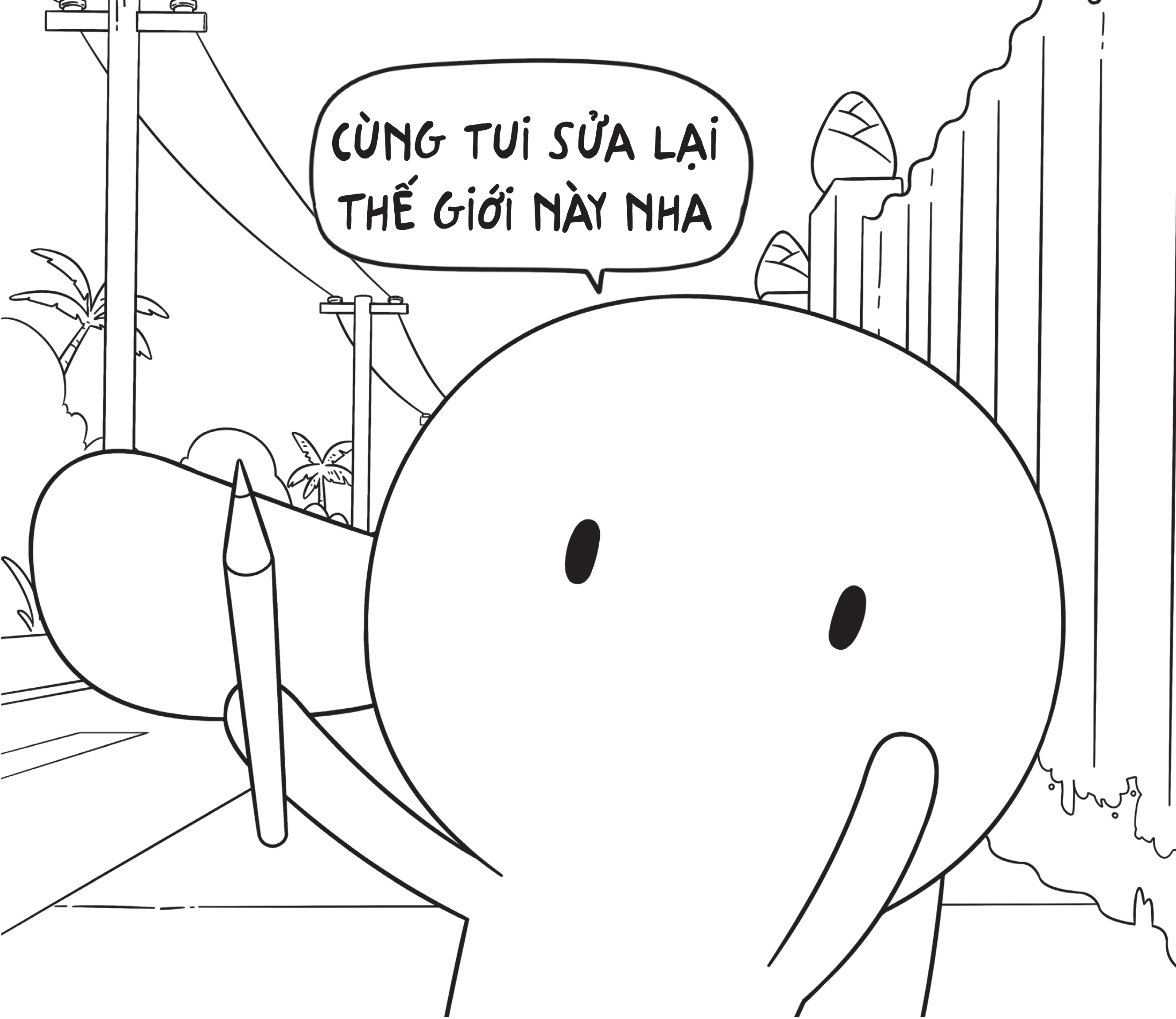 Sách Tô Màu - Thỏ Bảy Màu Trong Thế Giới Bay Màu - Bản Đặc Biệt - Tặng Kèm Sticker + Sổ Tay Bí Kíp Tô Màu