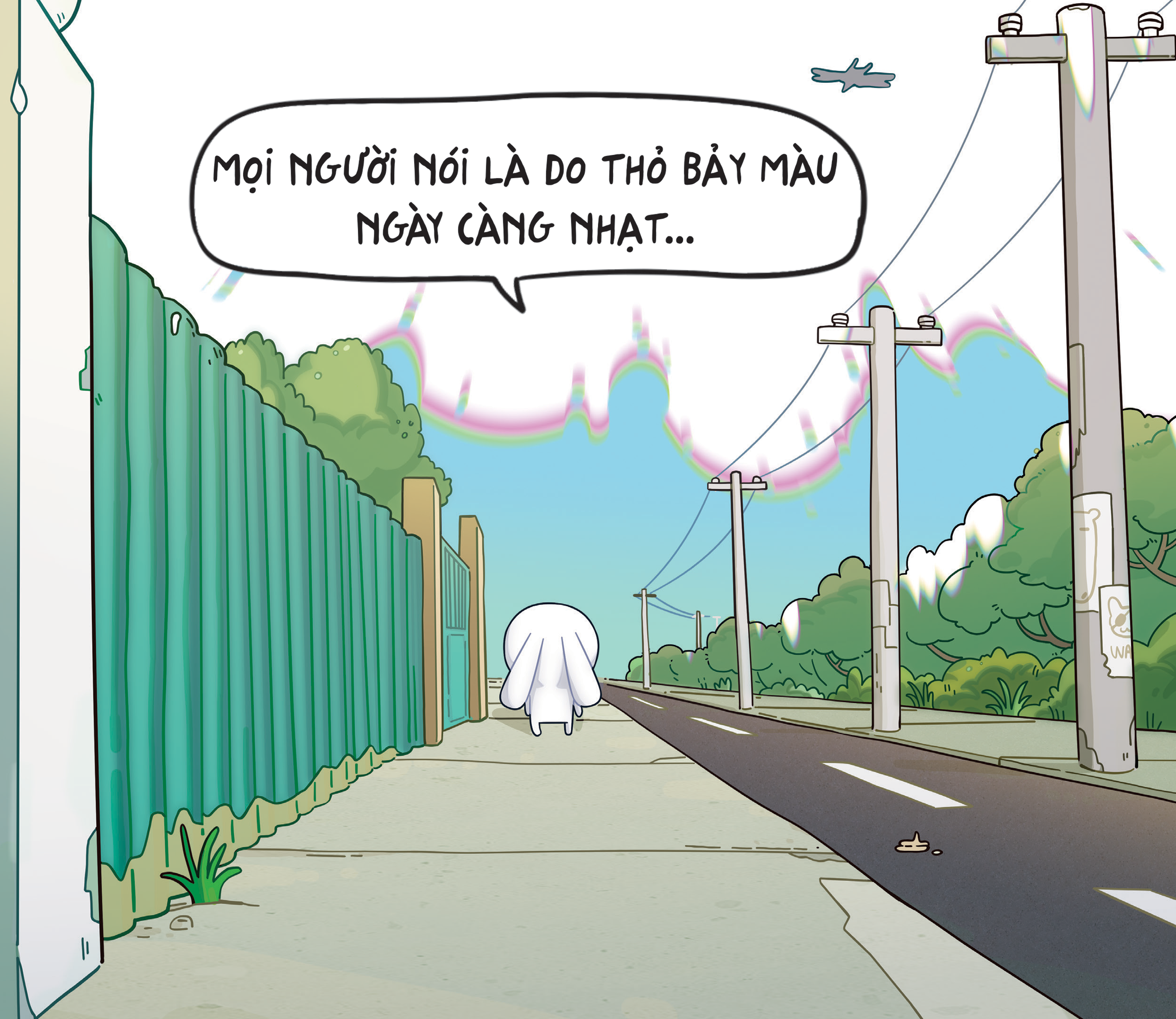 Sách Tô Màu - Thỏ Bảy Màu Trong Thế Giới Bay Màu - Bản Đặc Biệt - Tặng Kèm Sticker + Sổ Tay Bí Kíp Tô Màu