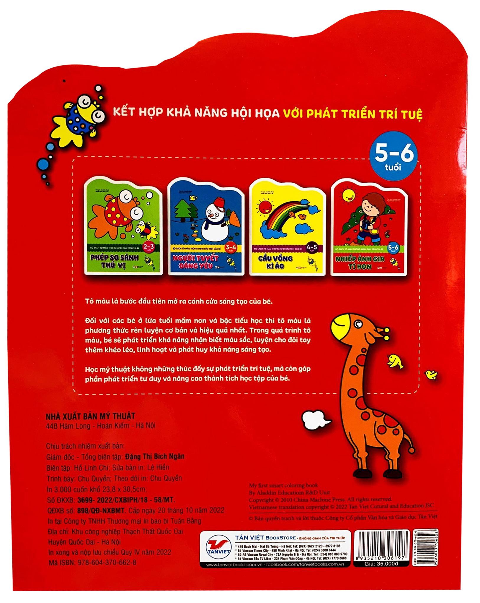 sách tô màu thông minh đầu tiên của bé - nhiếp ảnh gia tí hon (5 - 6 tuổi)