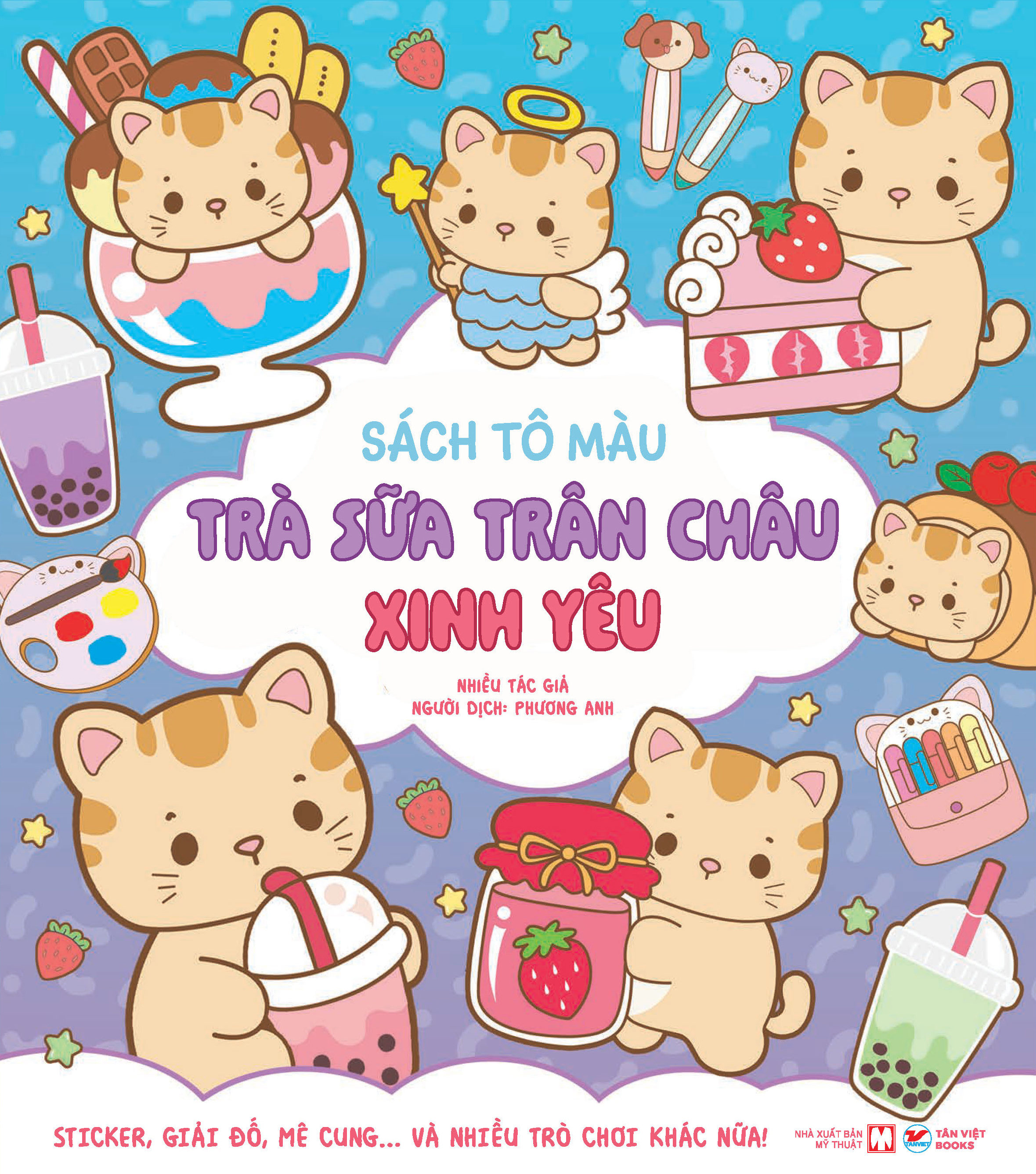 Sách Tô Màu - Trà Sữa Trân Châu Xinh Yêu
