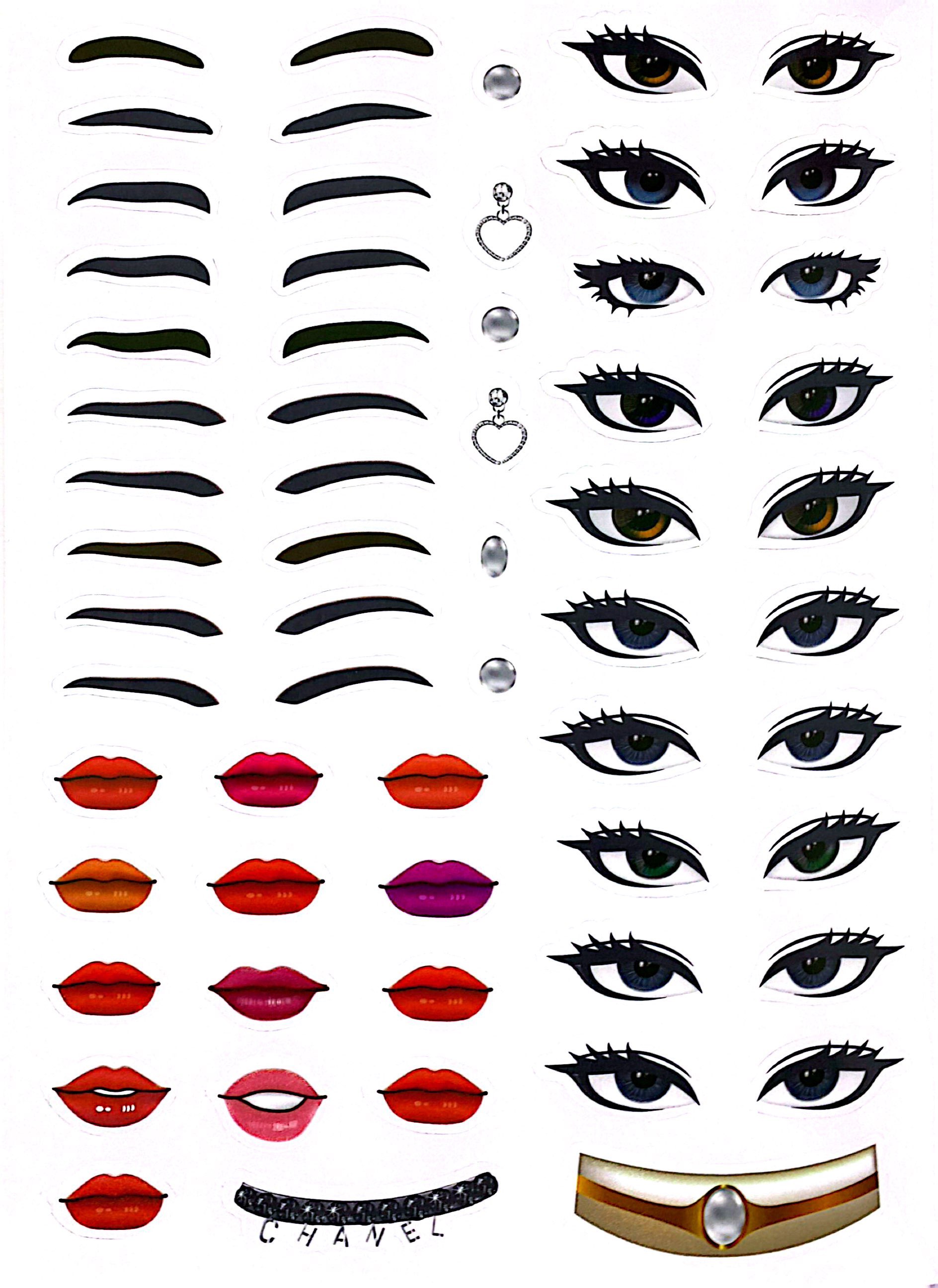 sách trang điểm thần tượng âm nhạc hàn quốc - jennie -thỏa sức sáng tạo cùng sticker trong suốt