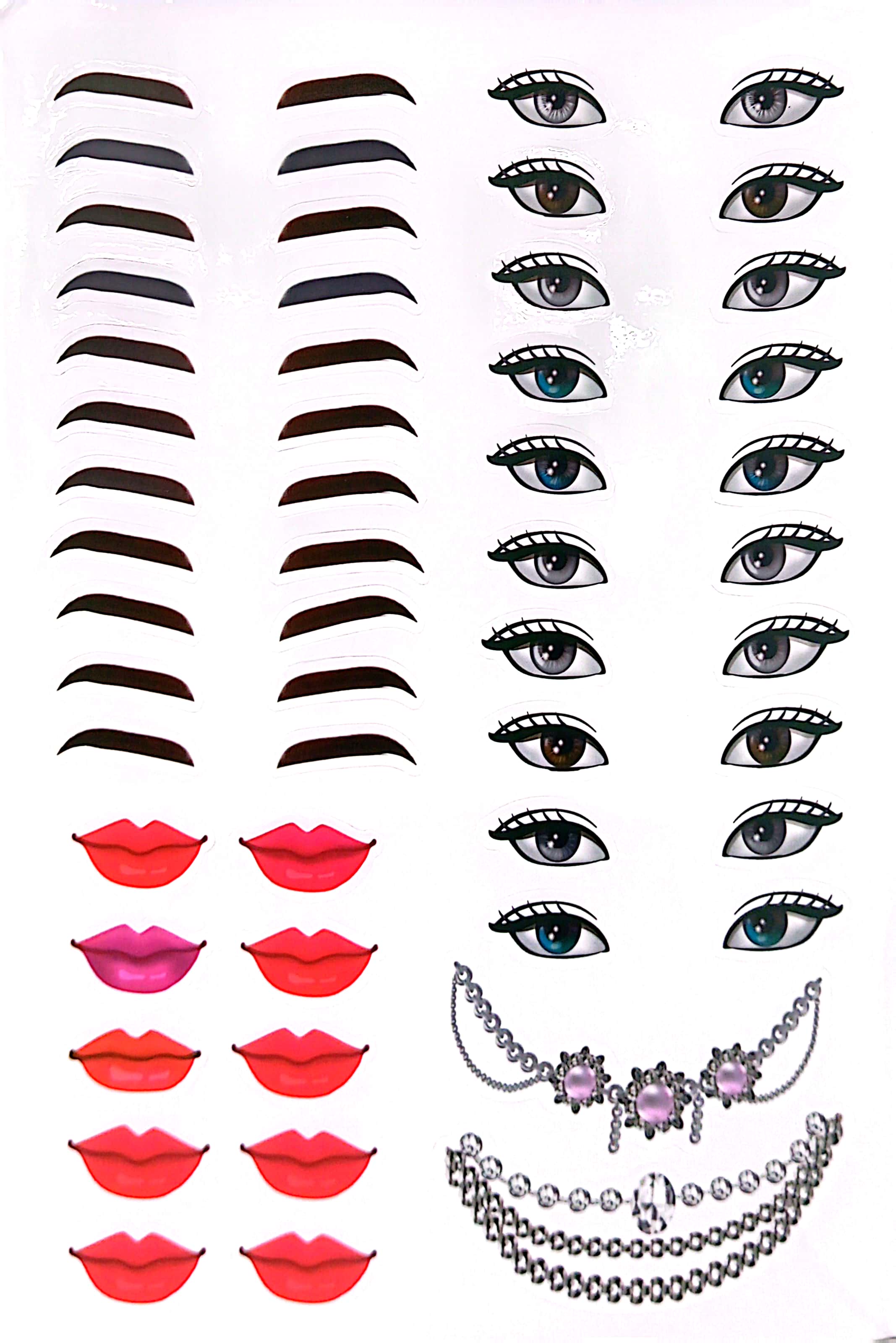 sách trang điểm thần tượng âm nhạc hàn quốc - karina - thỏa sức sáng tạo cùng sticker trong suốt