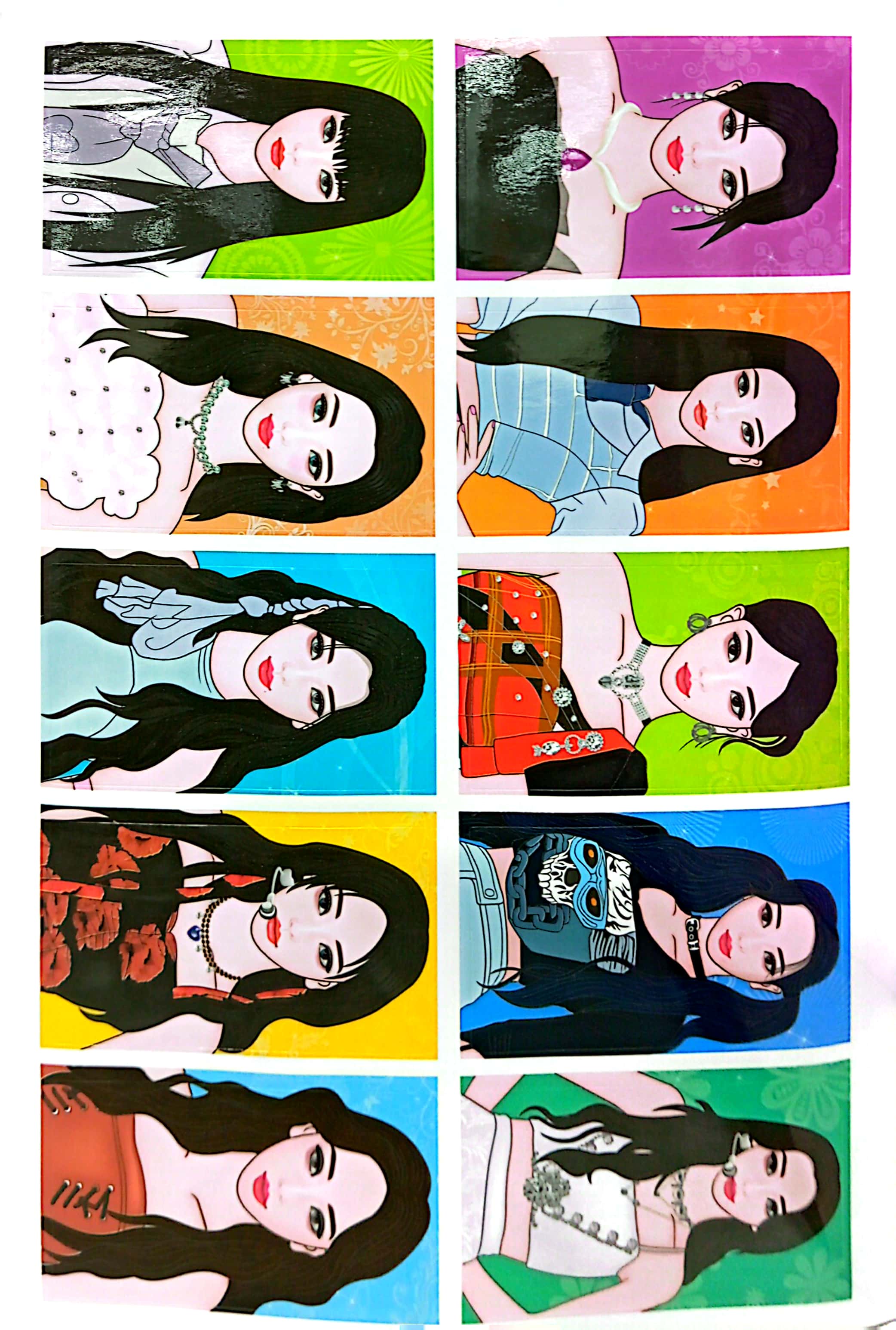 sách trang điểm thần tượng âm nhạc hàn quốc - karina - thỏa sức sáng tạo cùng sticker trong suốt