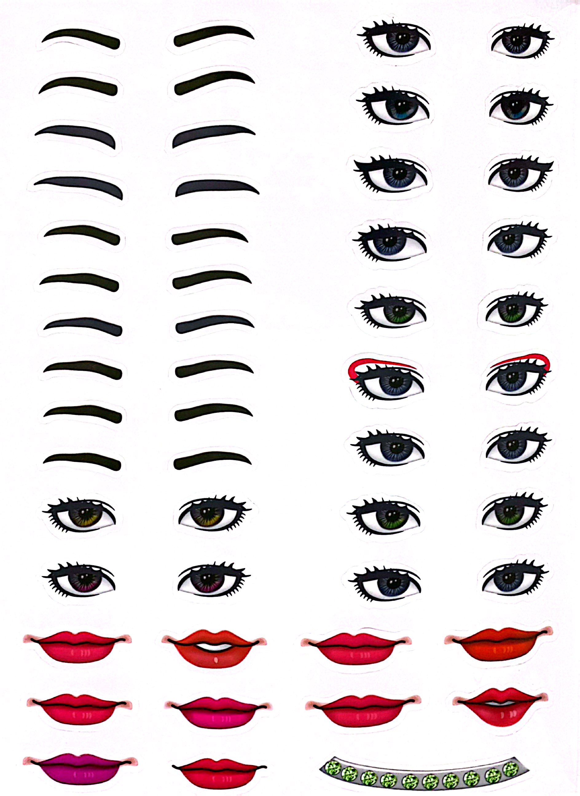 sách trang điểm thần tượng âm nhạc hàn quốc - lisa -thỏa sức sáng tạo cùng sticker trong suốt