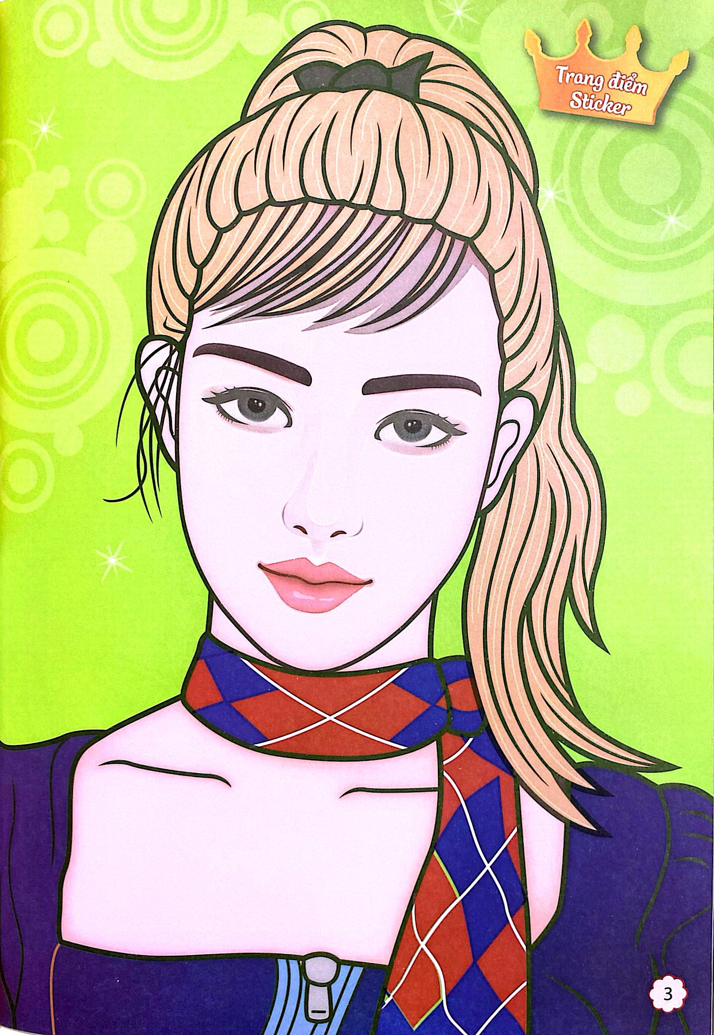 sách trang điểm thần tượng âm nhạc hàn quốc - rosie -thỏa sức sáng tạo cùng sticker trong suốt