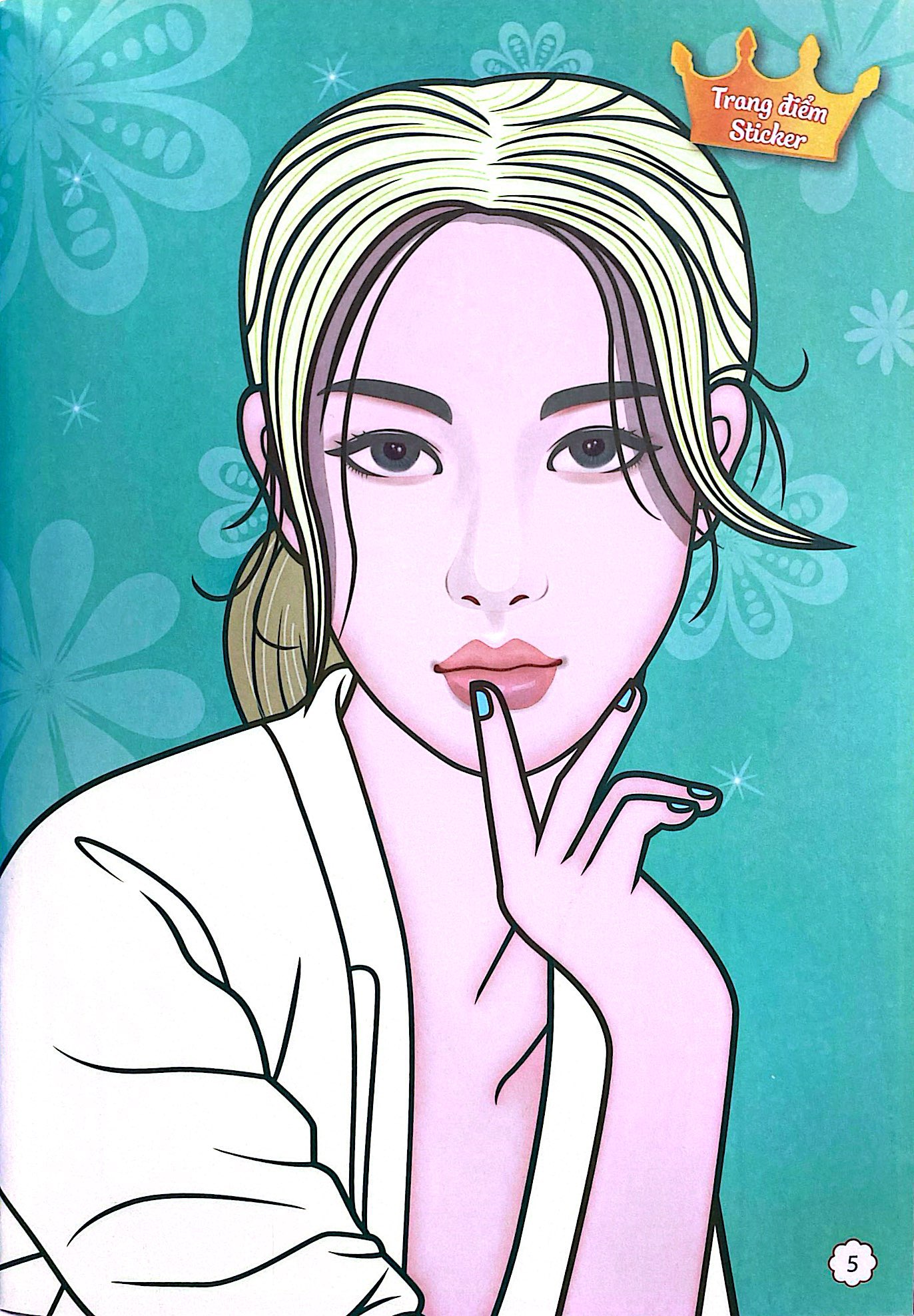 sách trang điểm thần tượng âm nhạc hàn quốc - rosie -thỏa sức sáng tạo cùng sticker trong suốt