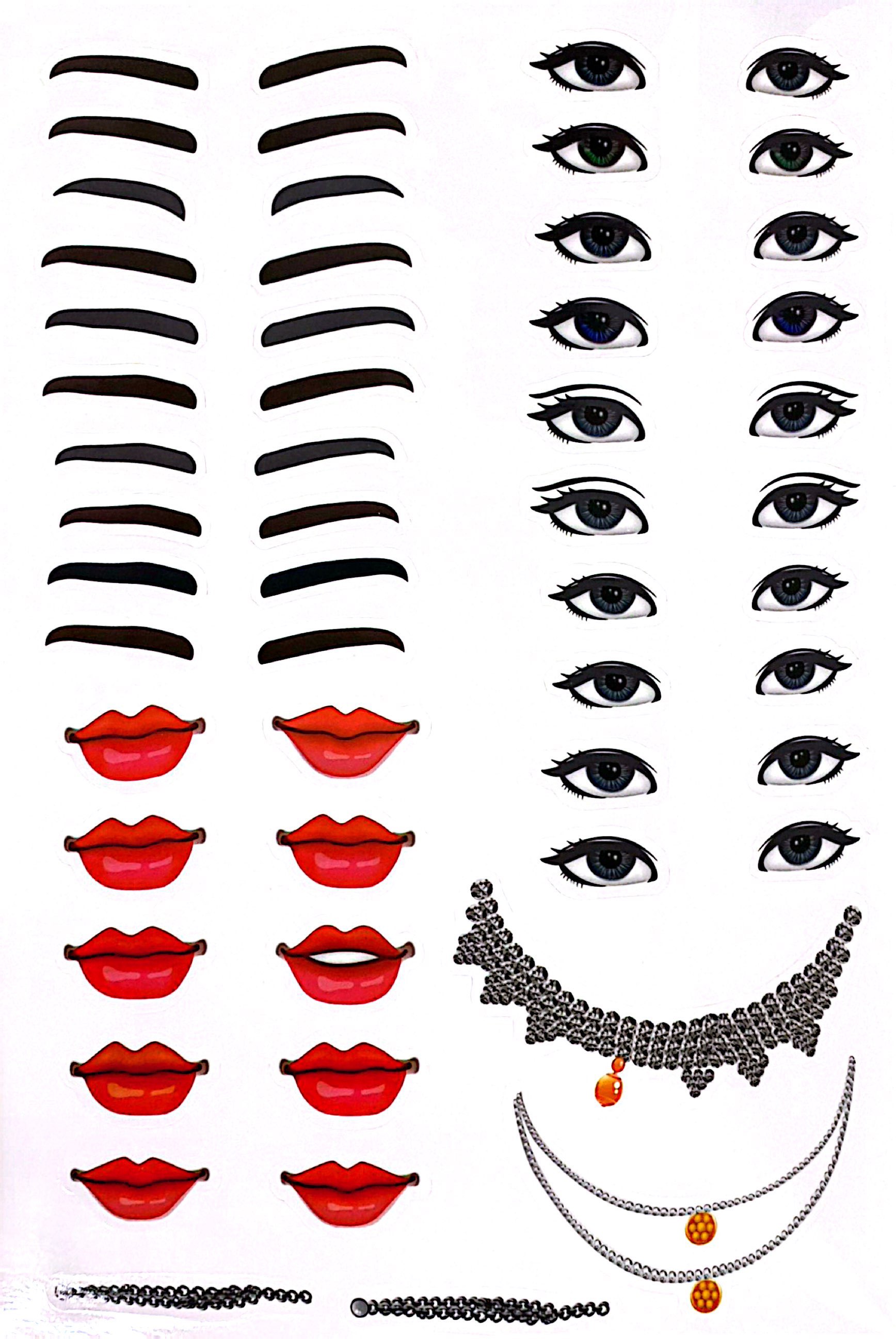 sách trang điểm thần tượng âm nhạc hàn quốc - rosie -thỏa sức sáng tạo cùng sticker trong suốt