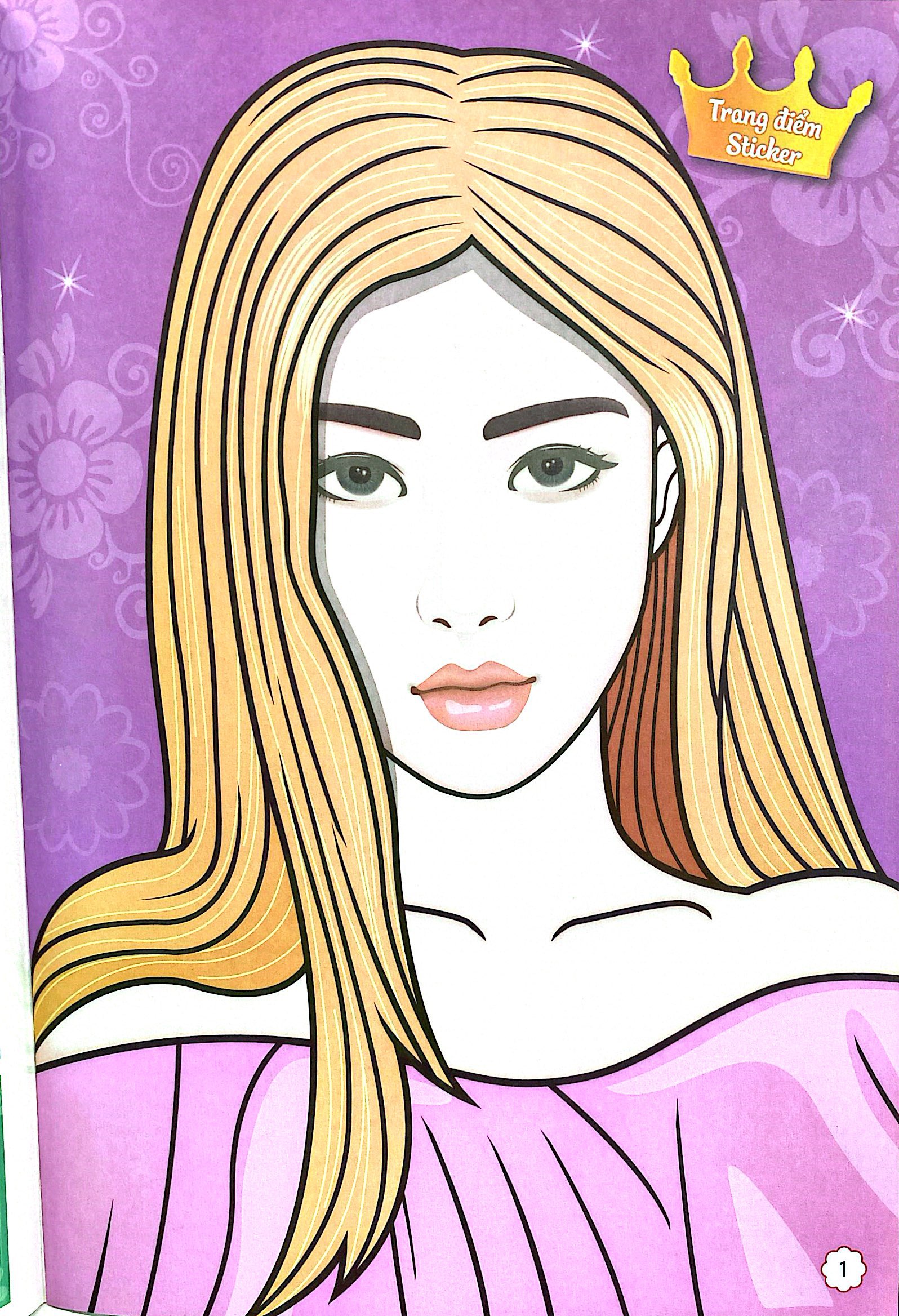 sách trang điểm thần tượng âm nhạc hàn quốc - rosie -thỏa sức sáng tạo cùng sticker trong suốt