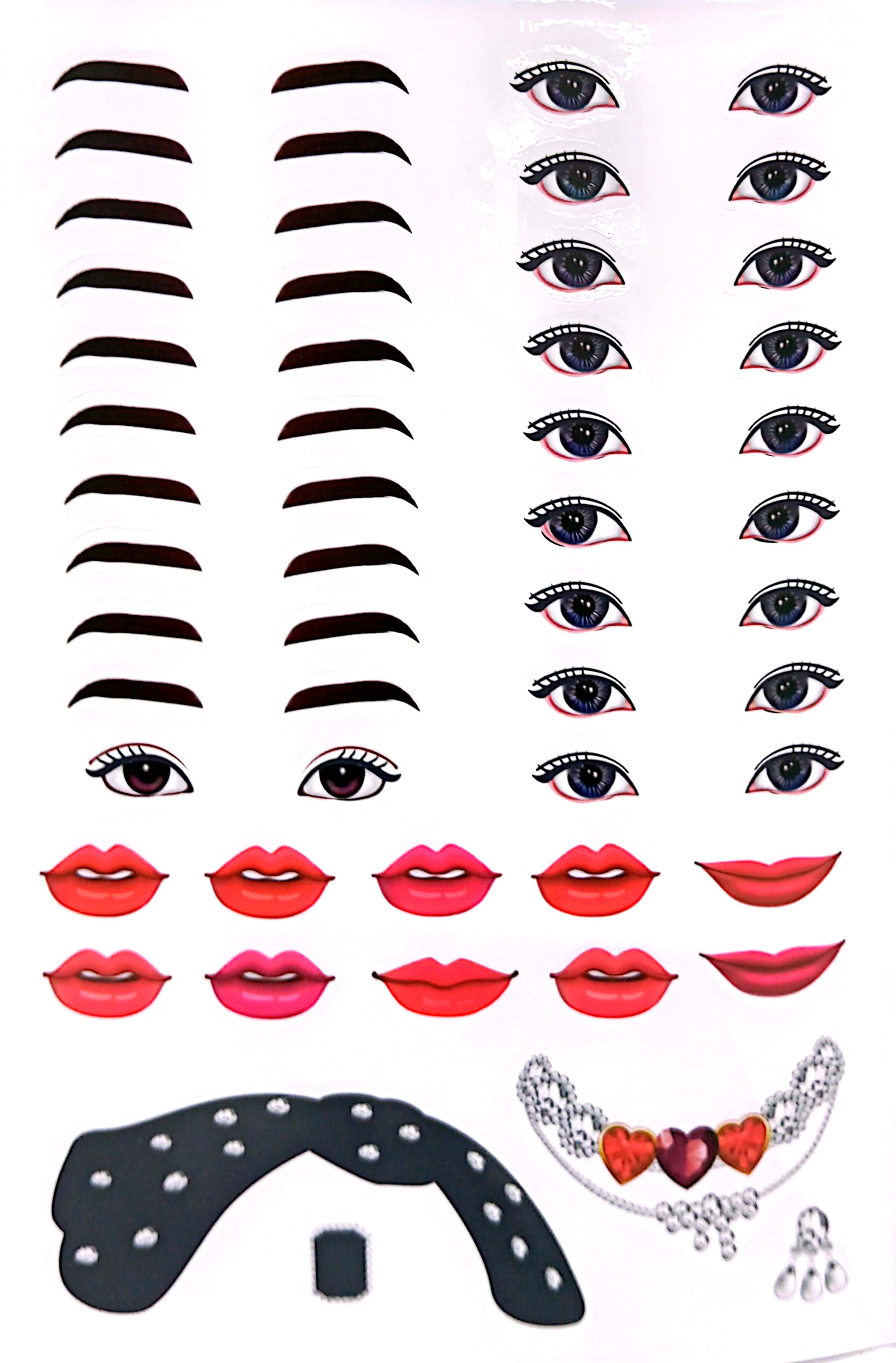 sách trang điểm thần tượng âm nhạc hàn quốc - wonyoung - thỏa sức sáng tạo cùng sticker trong suốt