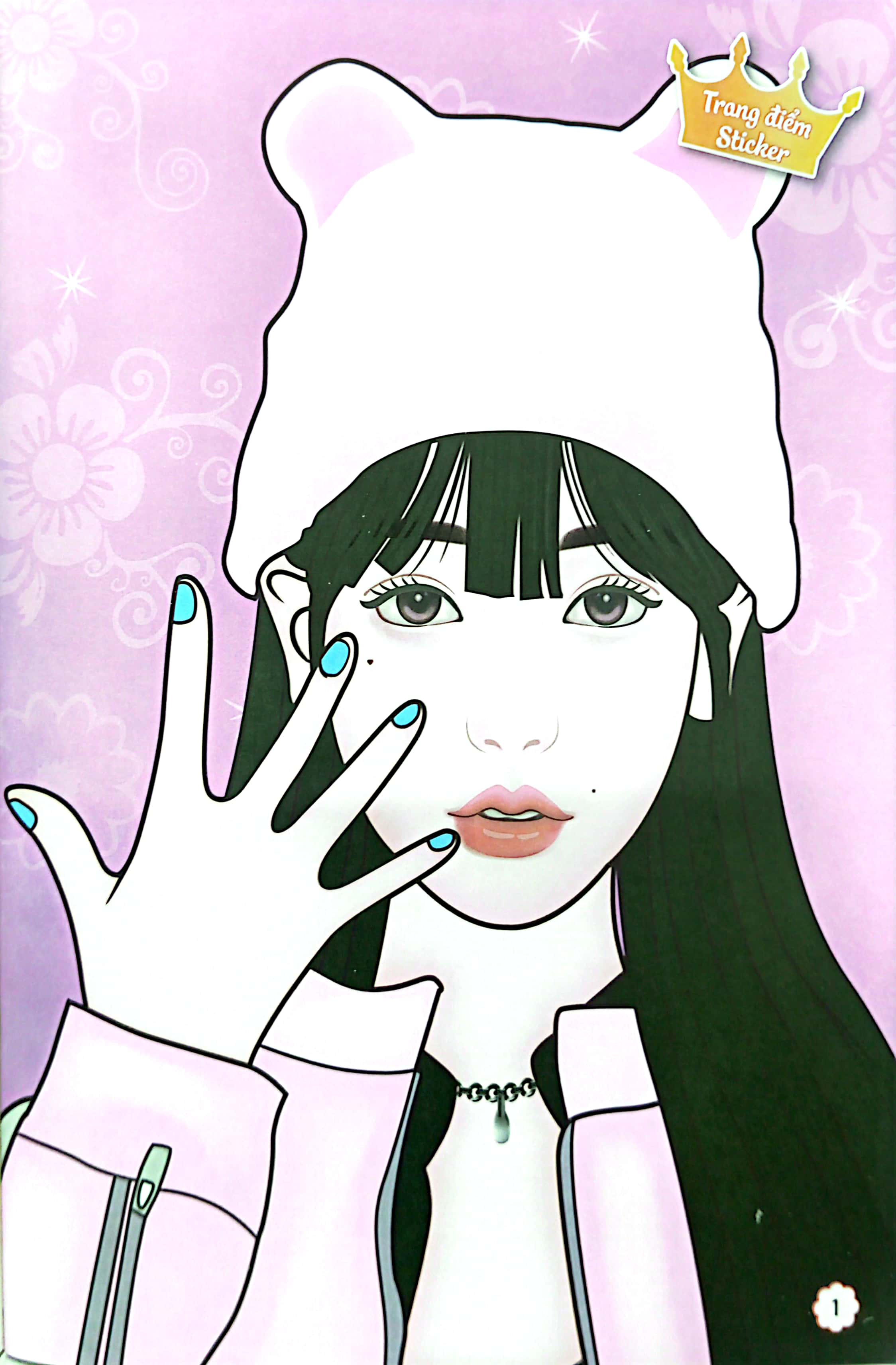 sách trang điểm thần tượng âm nhạc hàn quốc - wonyoung - thỏa sức sáng tạo cùng sticker trong suốt