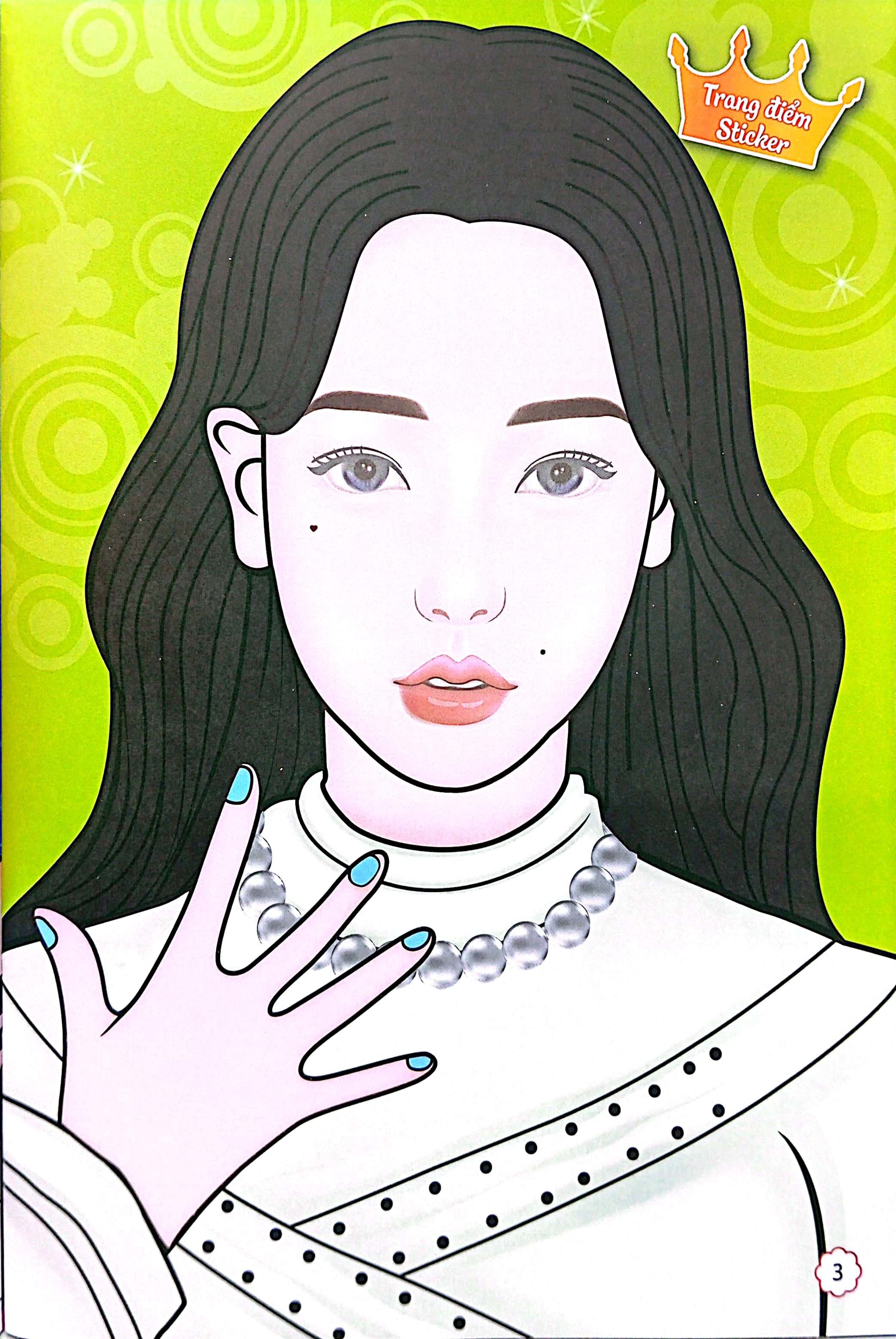 sách trang điểm thần tượng âm nhạc hàn quốc - wonyoung - thỏa sức sáng tạo cùng sticker trong suốt