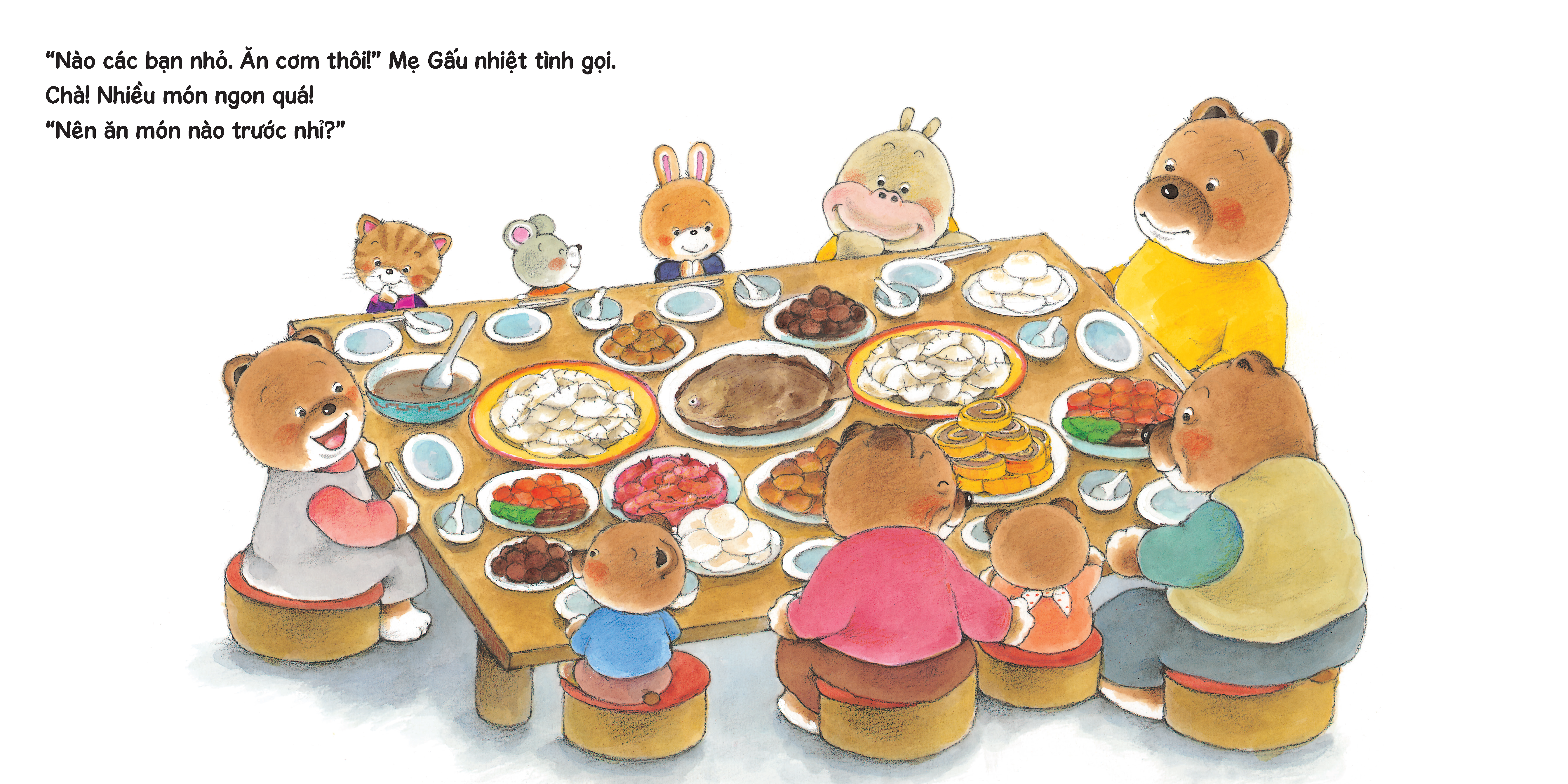 sách tranh ehon kuma - những chuyện nhỏ hằng ngày - chúc mừng năm mới