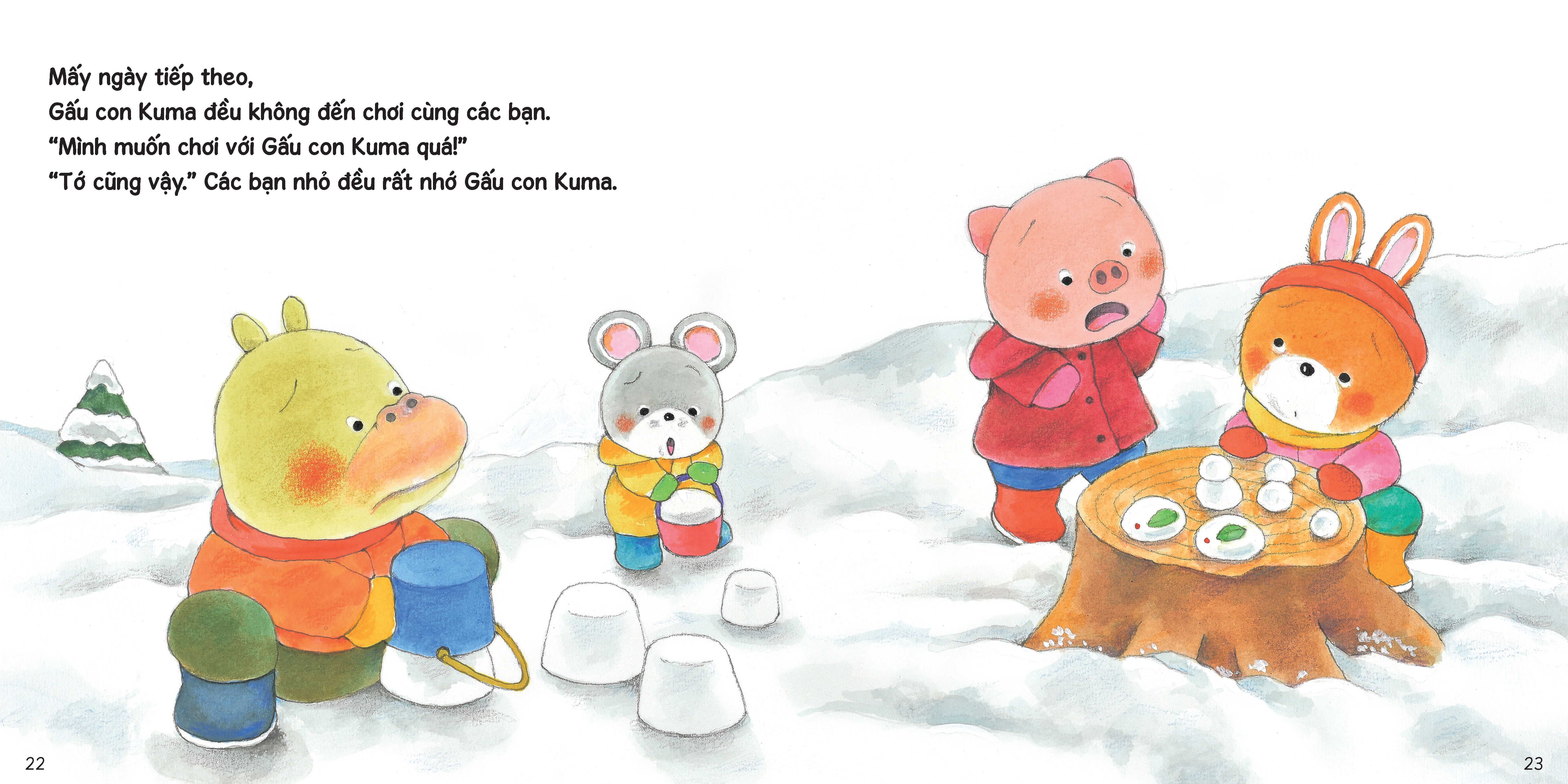 sách tranh ehon kuma - những chuyện nhỏ hằng ngày - gấu con bị ốm