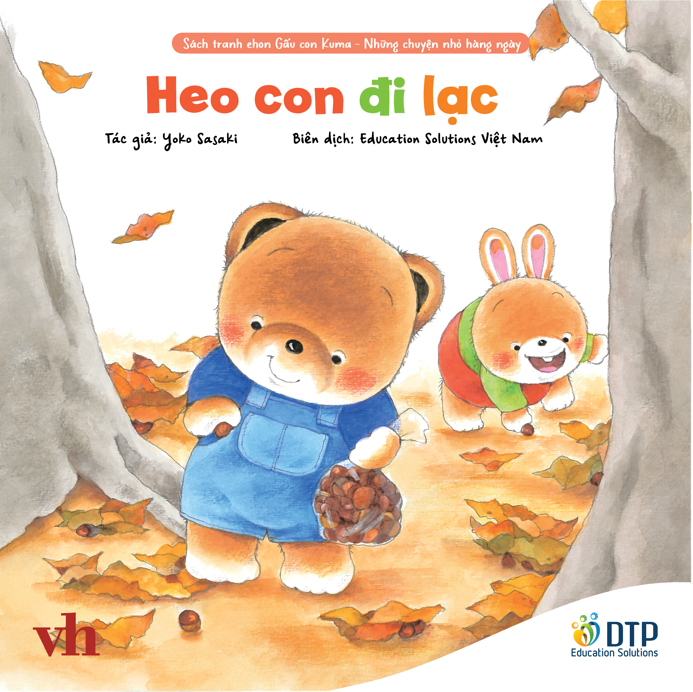 sách tranh ehon kuma - những chuyện nhỏ hằng ngày - heo con đi lạc