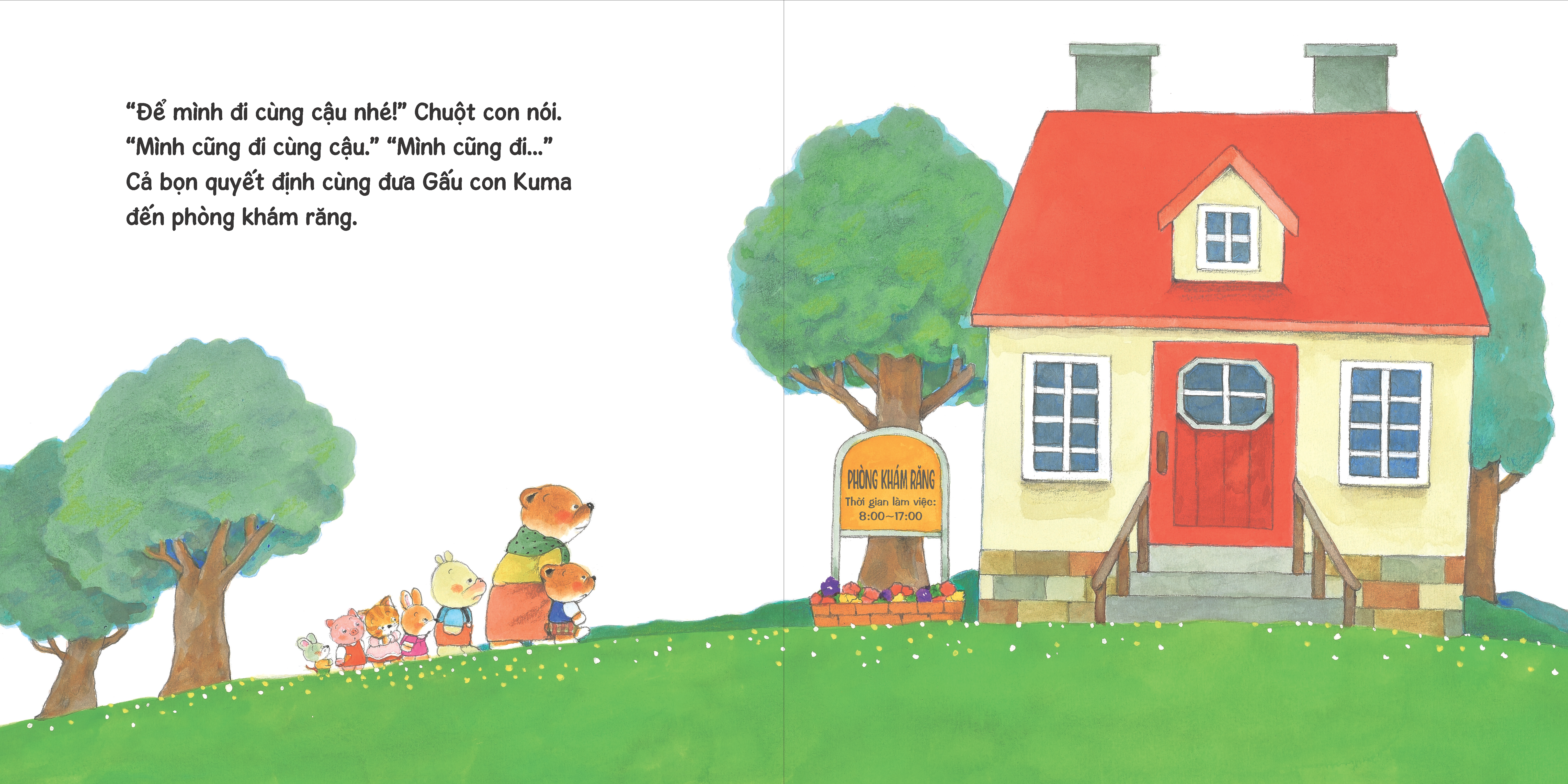 sách tranh ehon kuma - những chuyện nhỏ hằng ngày - trời ơi! sâu răng!