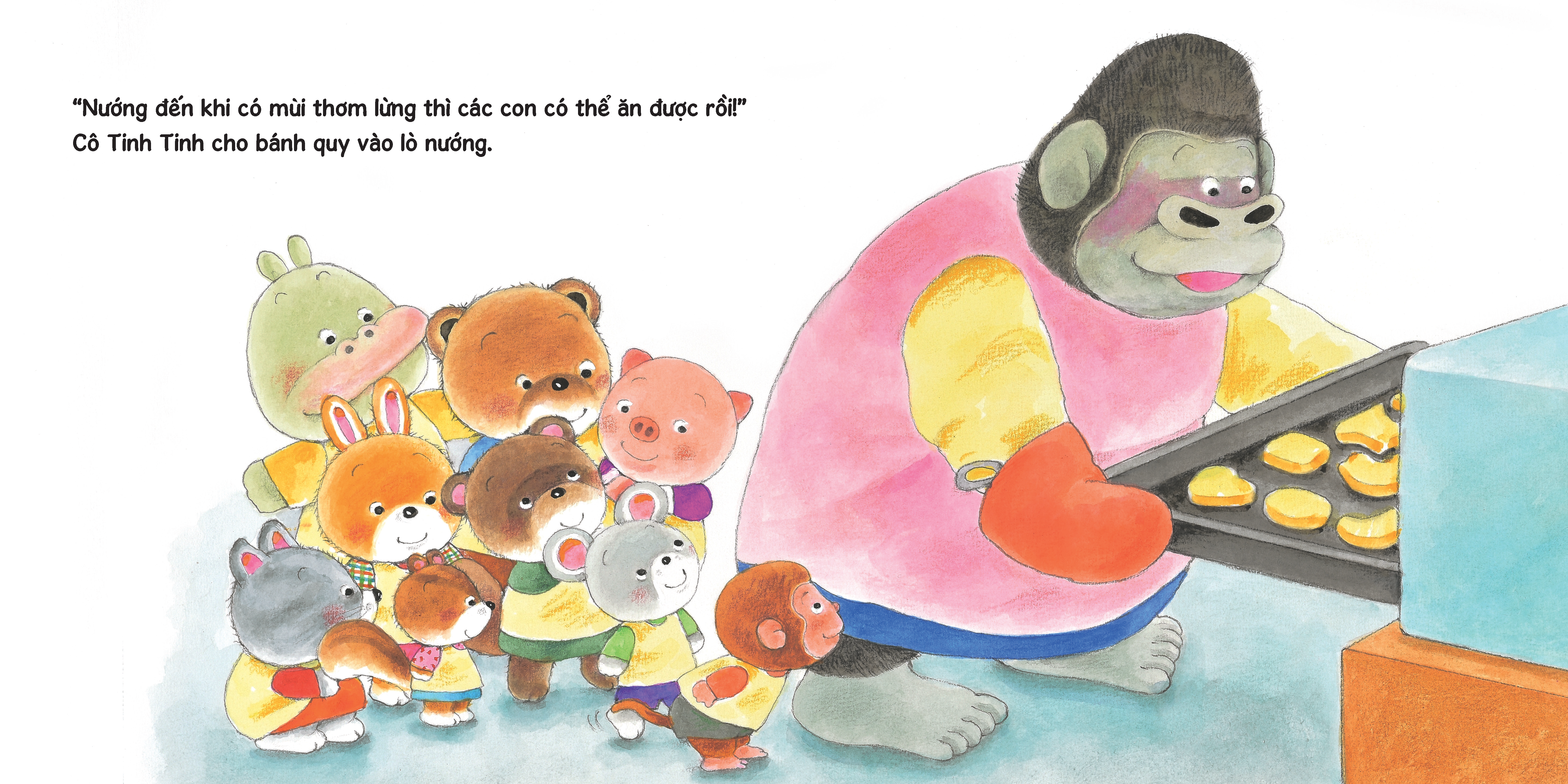 sách tranh ehon kuma - những chuyện nhỏ hằng ngày - trường mẫu giáo vui nhộn