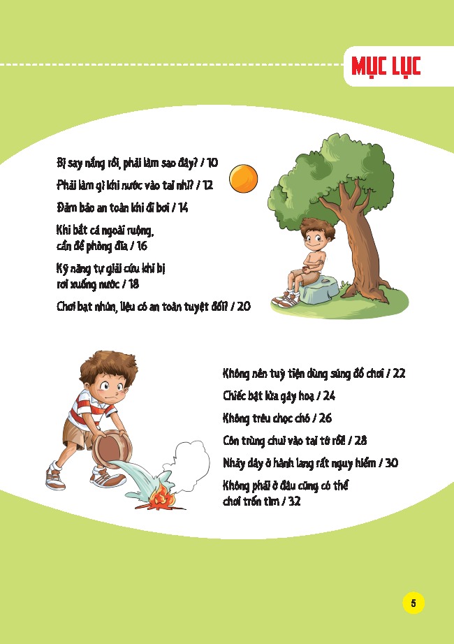 Sach Tranh Giao Duc An Toan Cho Hoc Sinh - An Toan Khi Vui Choi