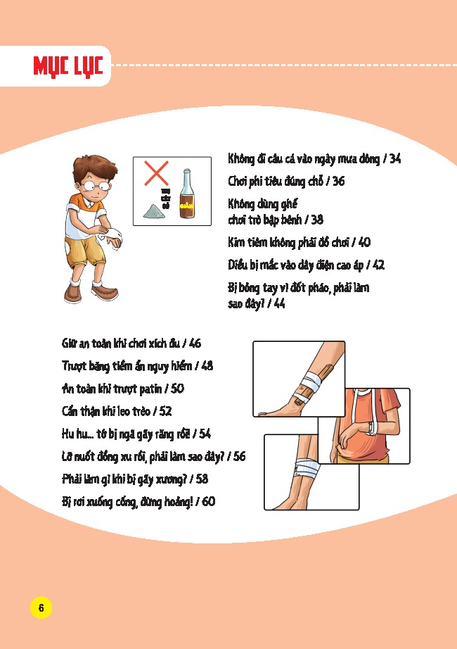 Sach Tranh Giao Duc An Toan Cho Hoc Sinh - An Toan Khi Vui Choi