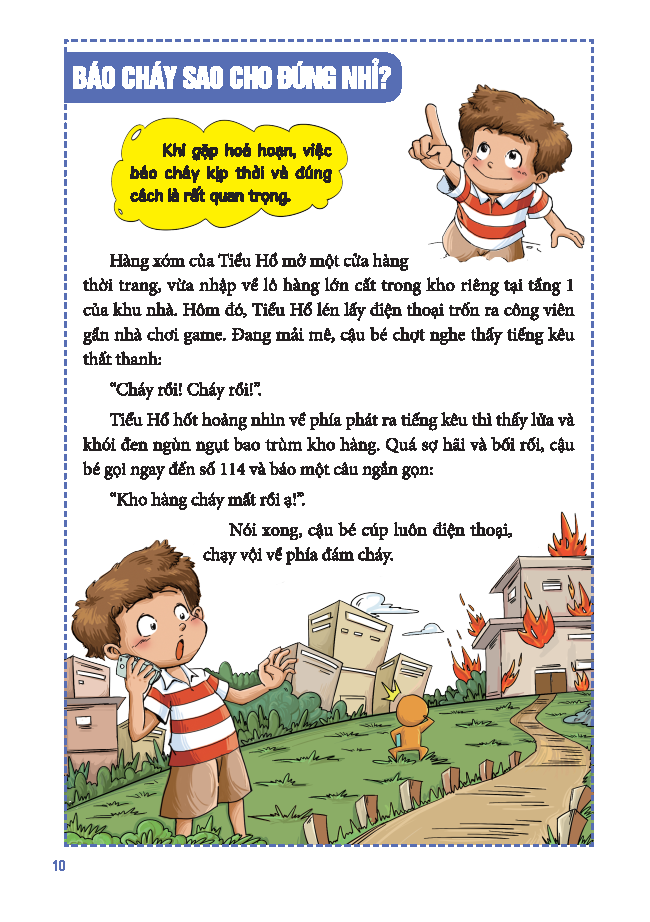 Sach Tranh Giao Duc An Toan Cho Hoc Sinh - An Toan Phong Chay Chua Chay