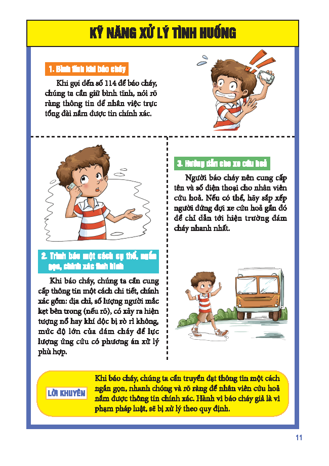 Sach Tranh Giao Duc An Toan Cho Hoc Sinh - An Toan Phong Chay Chua Chay