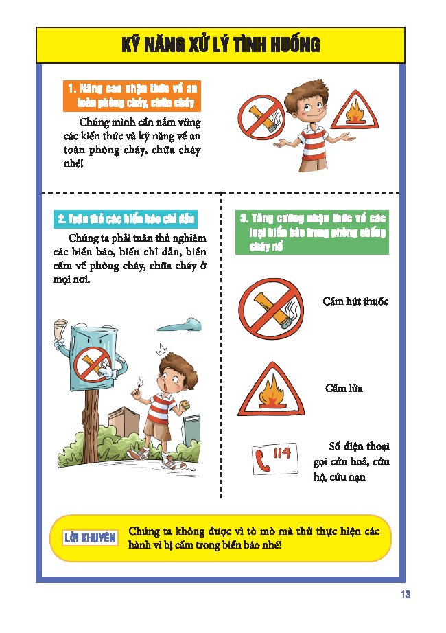 Sach Tranh Giao Duc An Toan Cho Hoc Sinh - An Toan Phong Chay Chua Chay