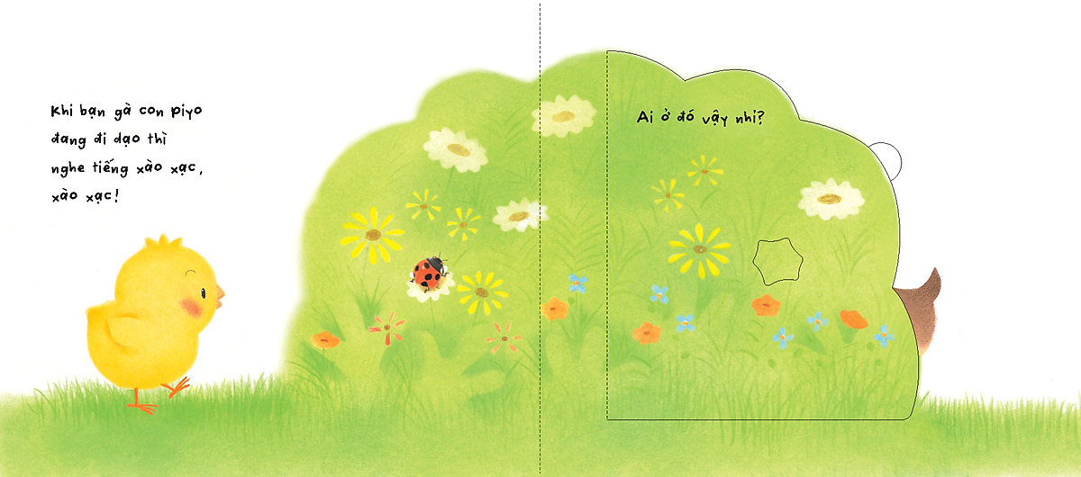 sách tranh pop-up - bạn của gà con