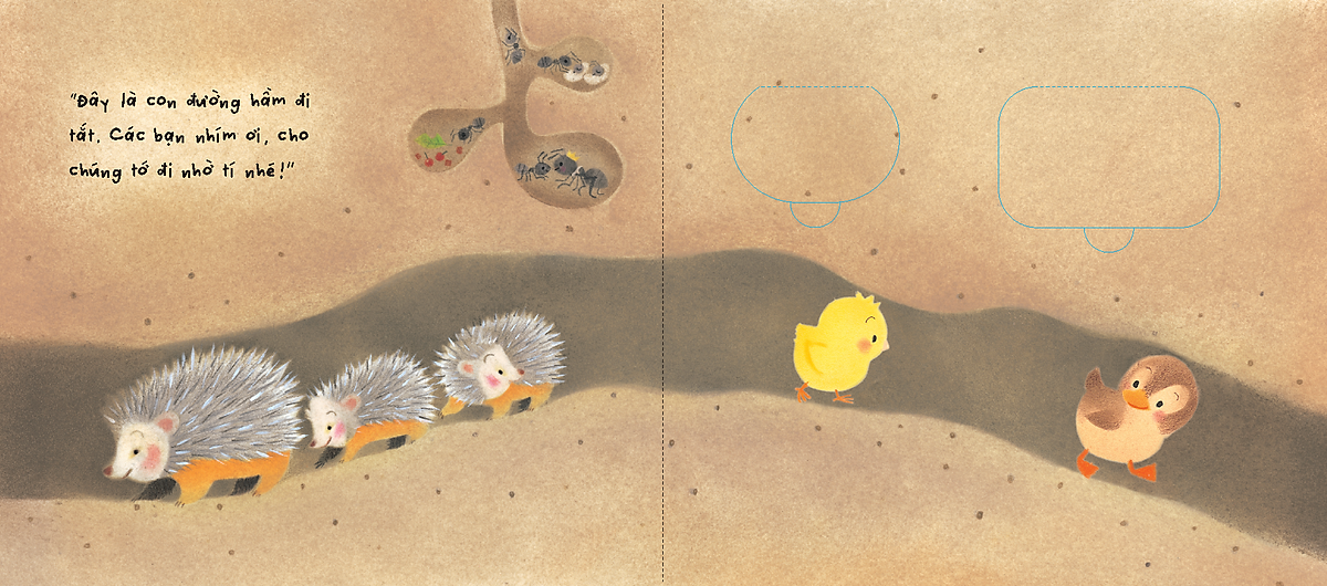 sách tranh pop-up - bạn của gà con