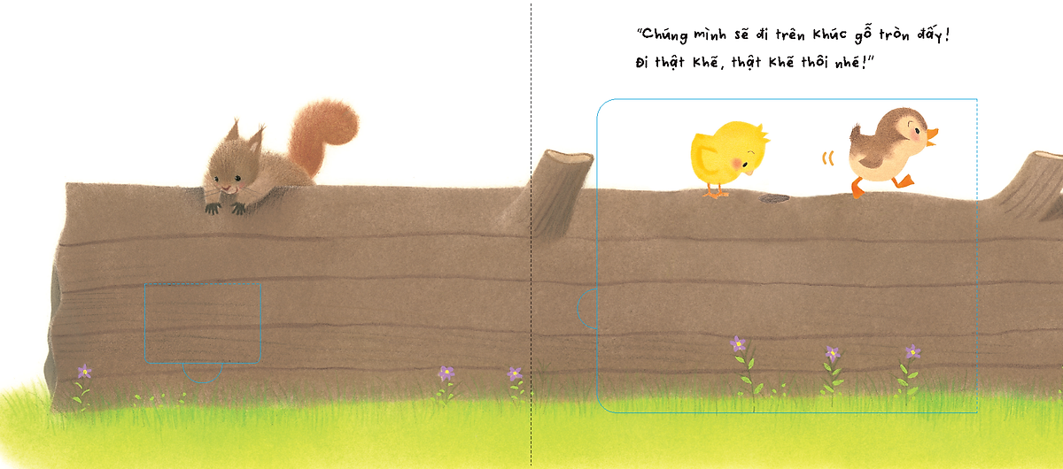 sách tranh pop-up - bạn của gà con