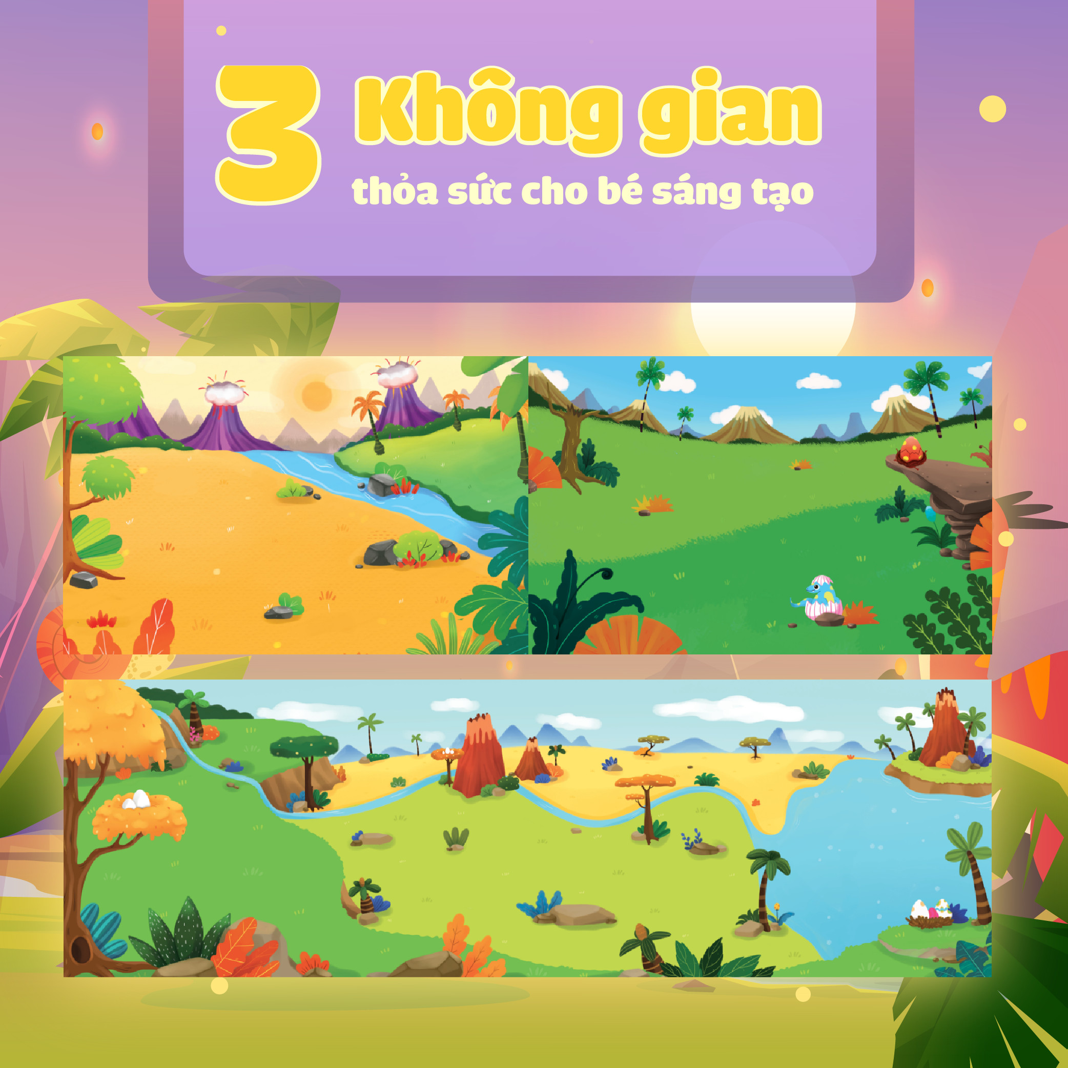 sách trò chơi bóc dán cảm xúc - khủng long