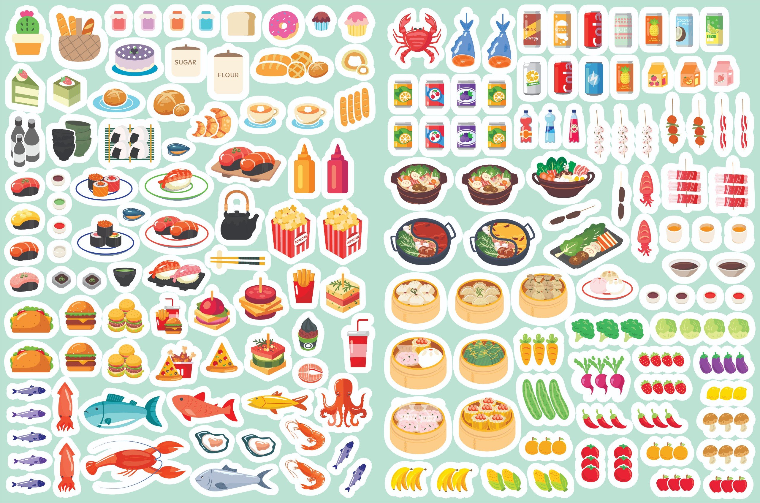 sách trò chơi đồ hàng - phố ẩm thực