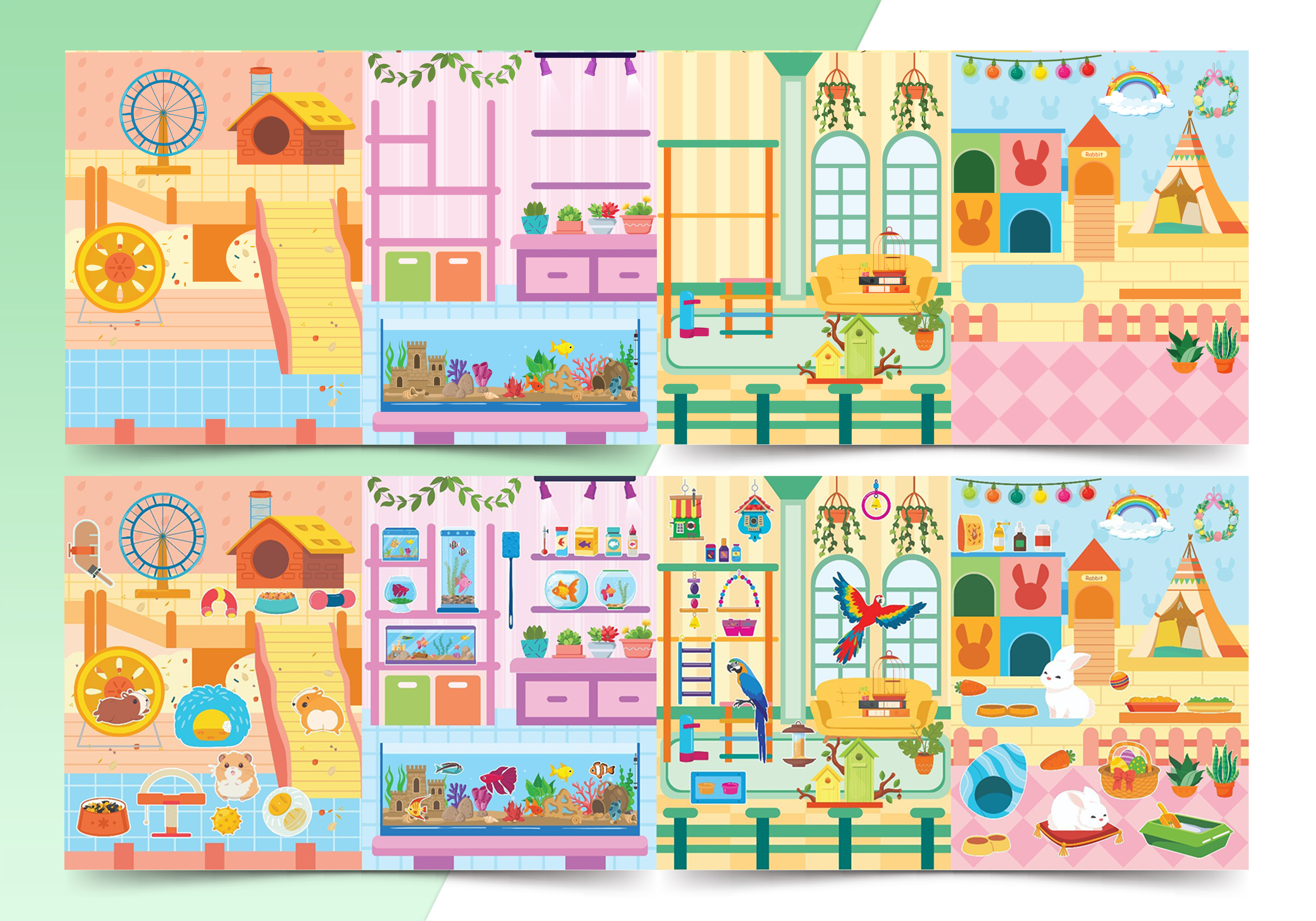 sách trò chơi đồ hàng - tiệm thú cưng