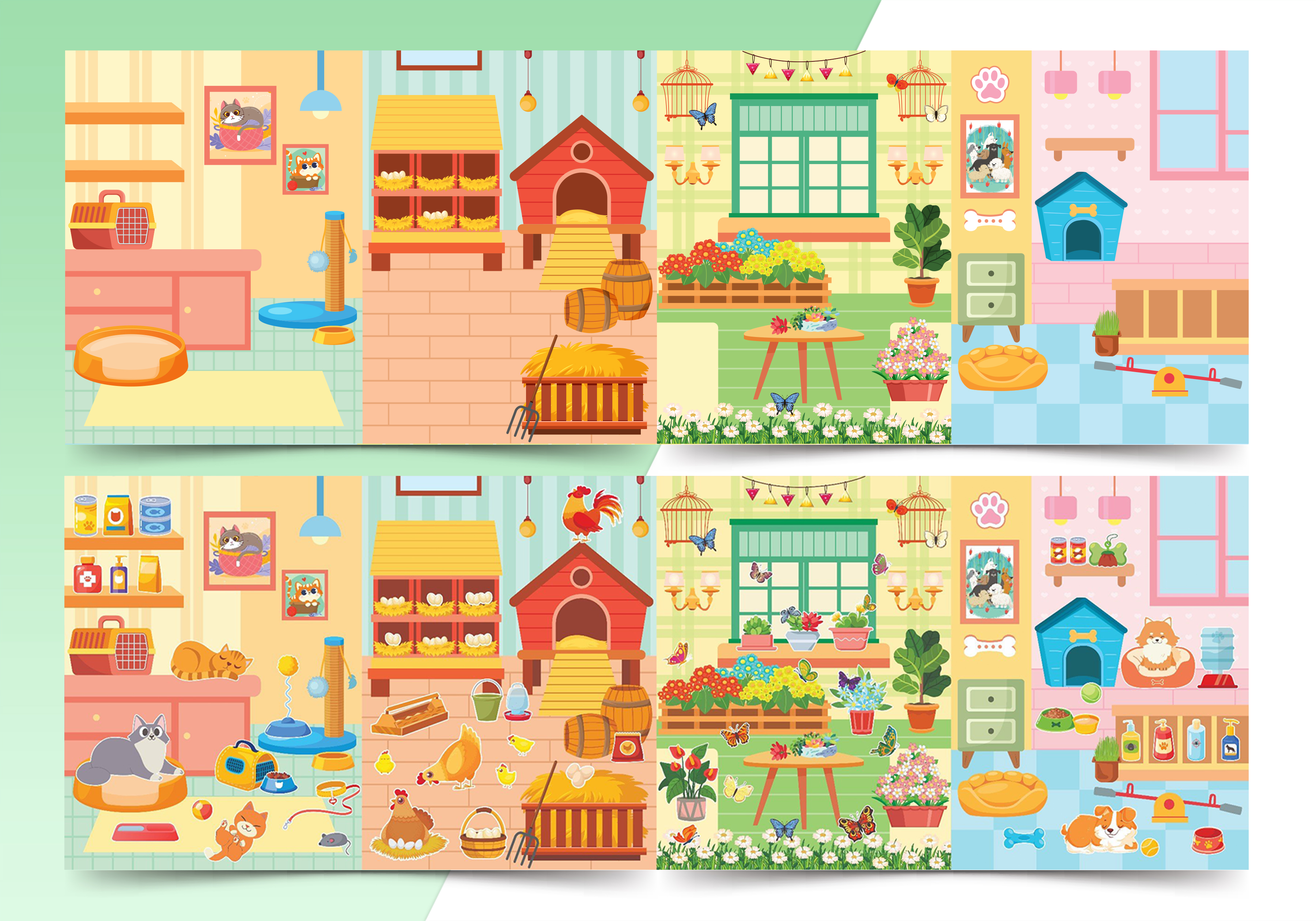 sách trò chơi đồ hàng - tiệm thú cưng