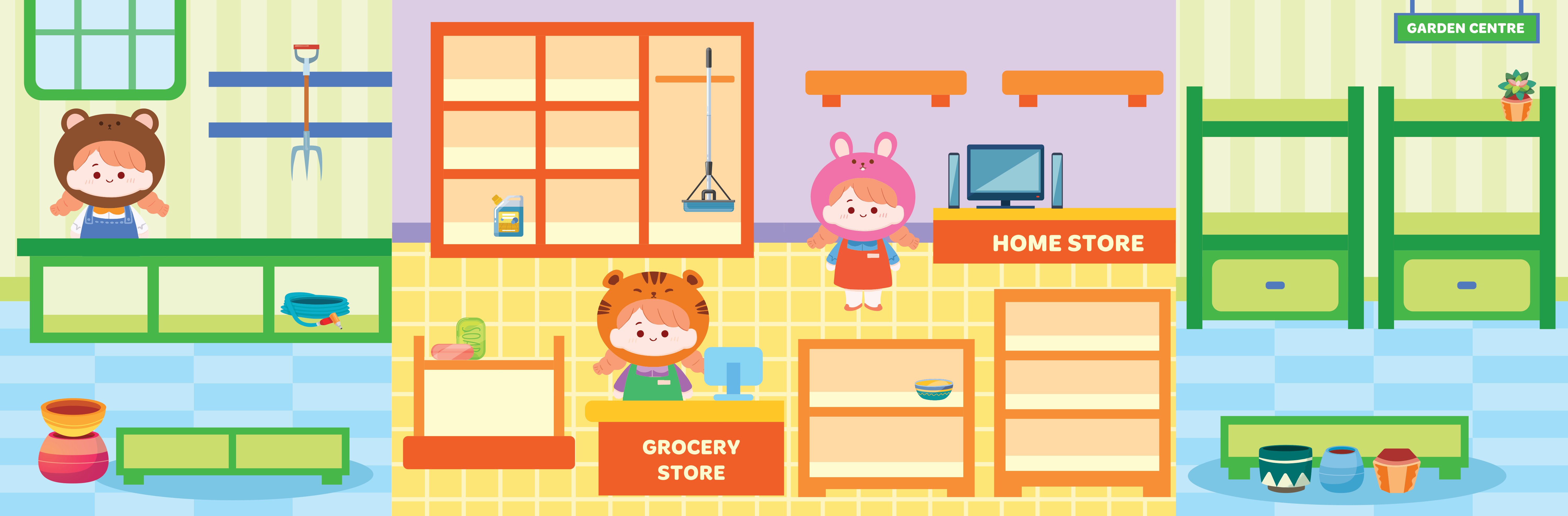 sách trò chơi đồ hàng - trang trí nhà