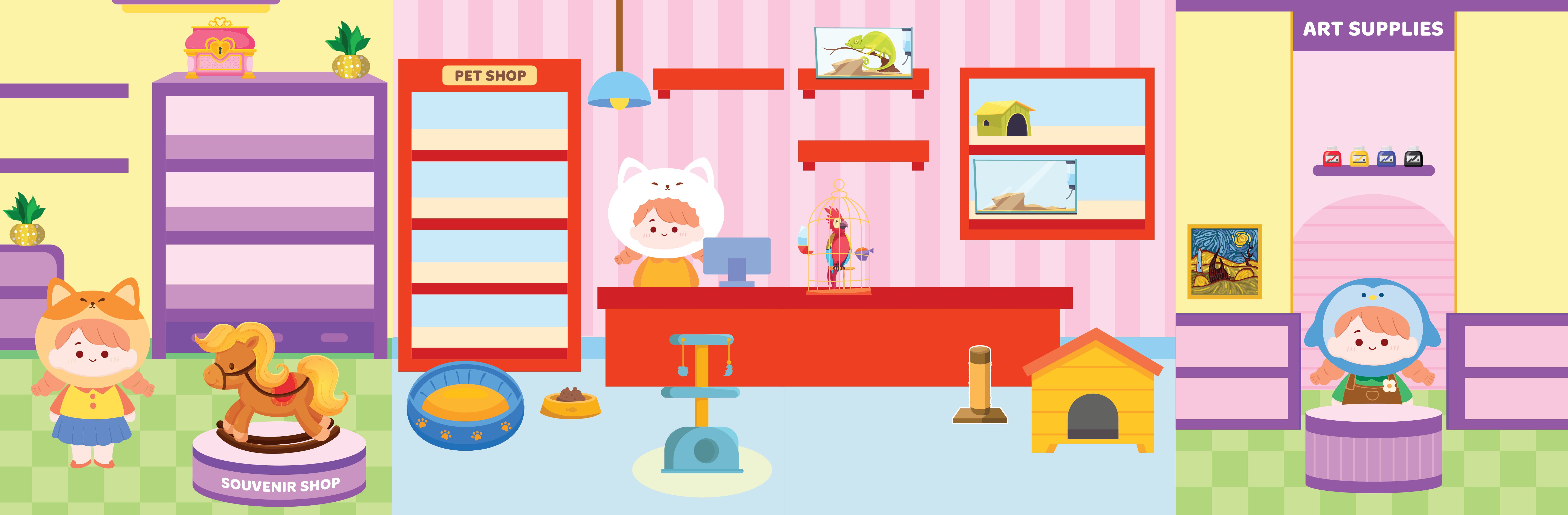 sách trò chơi đồ hàng - trang trí nhà