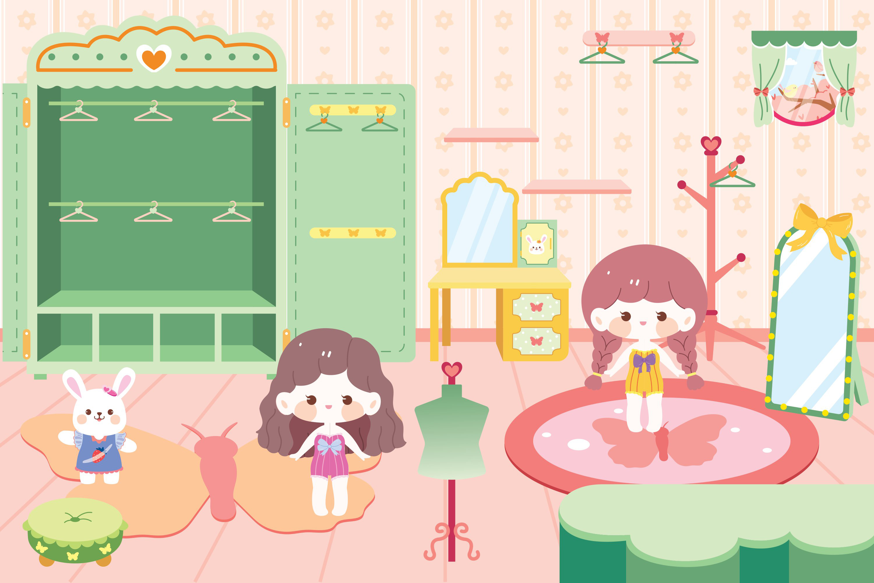 sách trò chơi đóng vai công chúa nhỏ mika - căn phòng công chúa