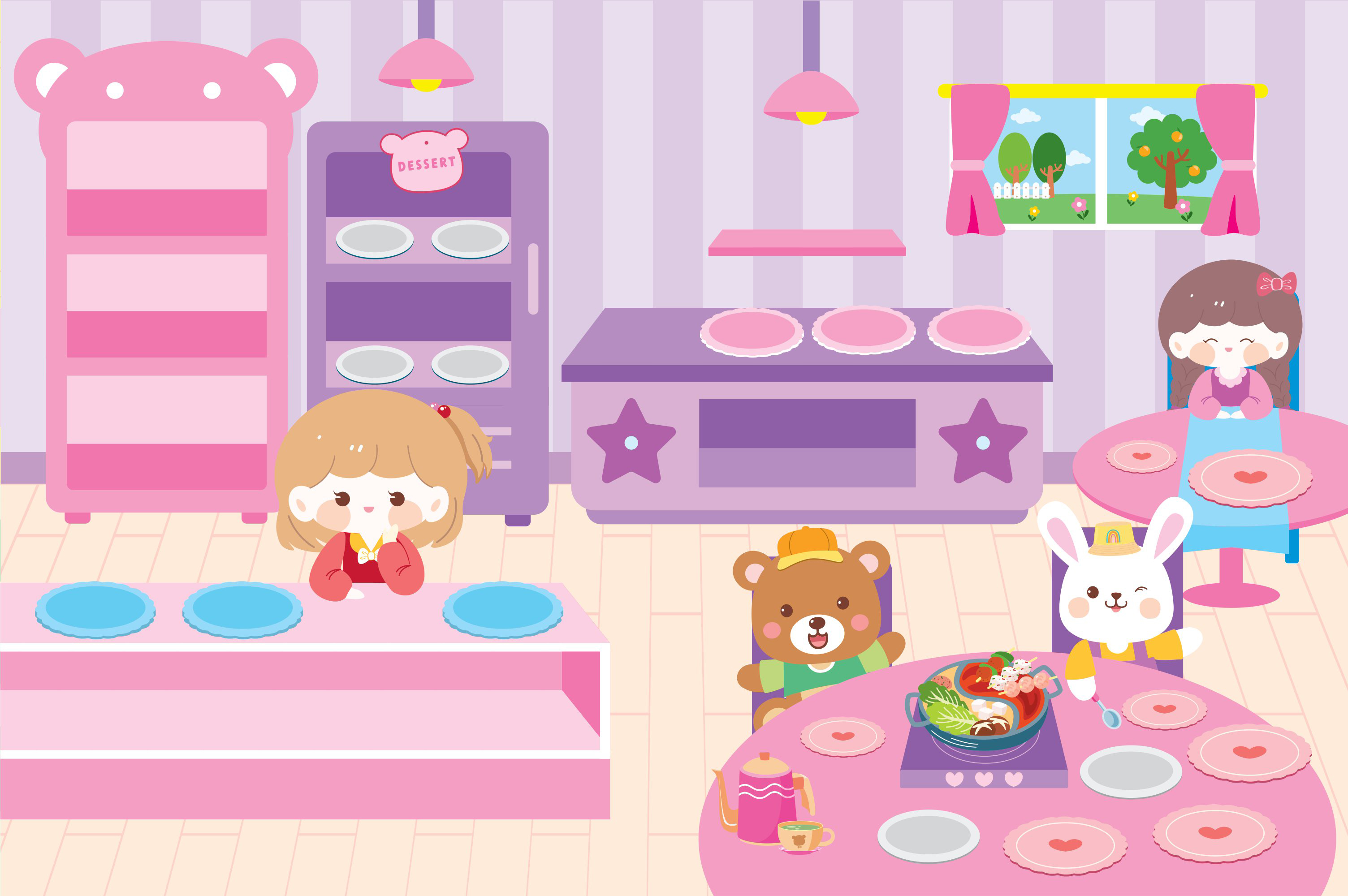 sách trò chơi đóng vai công chúa nhỏ mika - cửa hàng đồ ăn