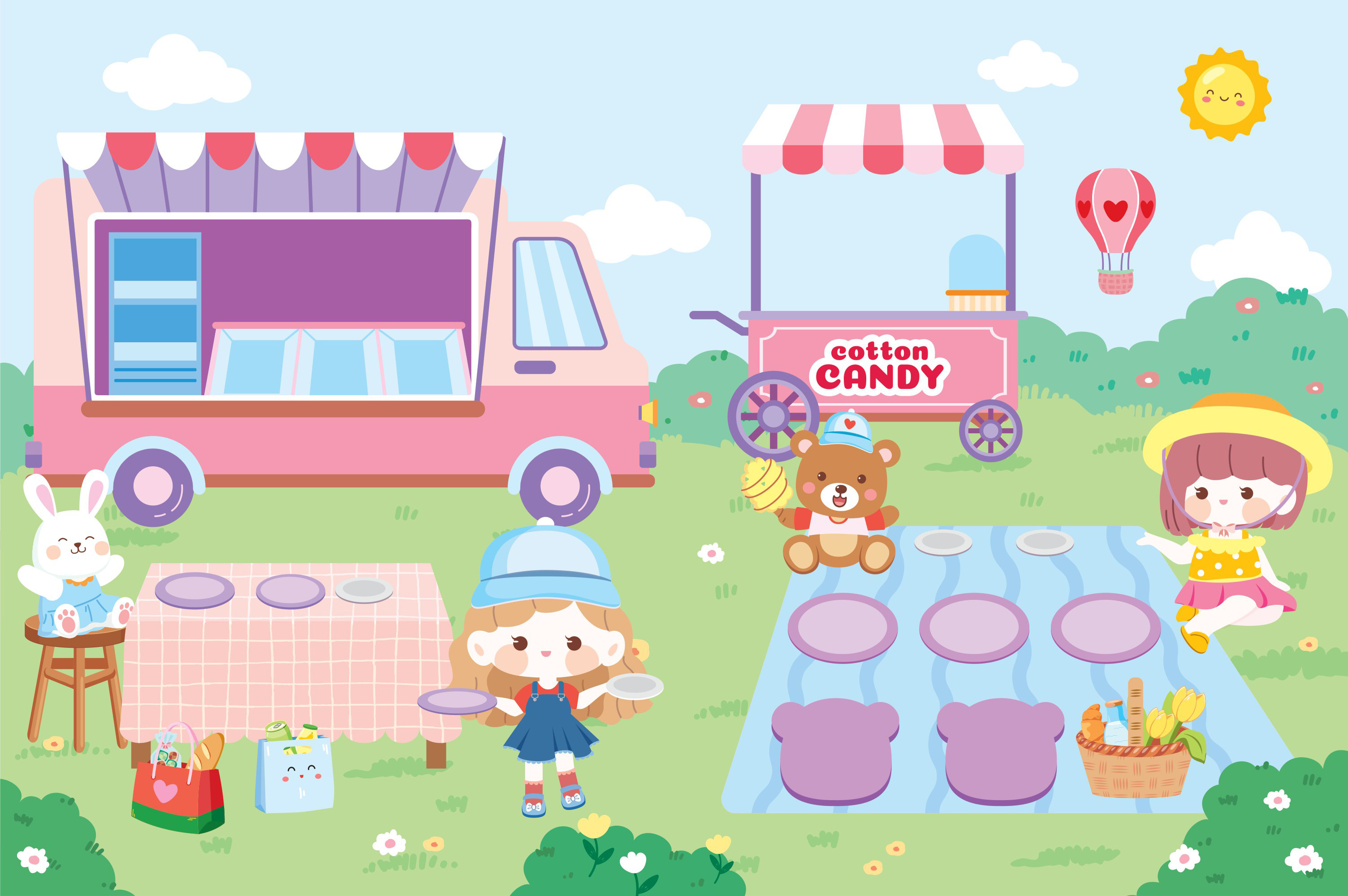 sách trò chơi đóng vai công chúa nhỏ mika - cửa hàng đồ ăn