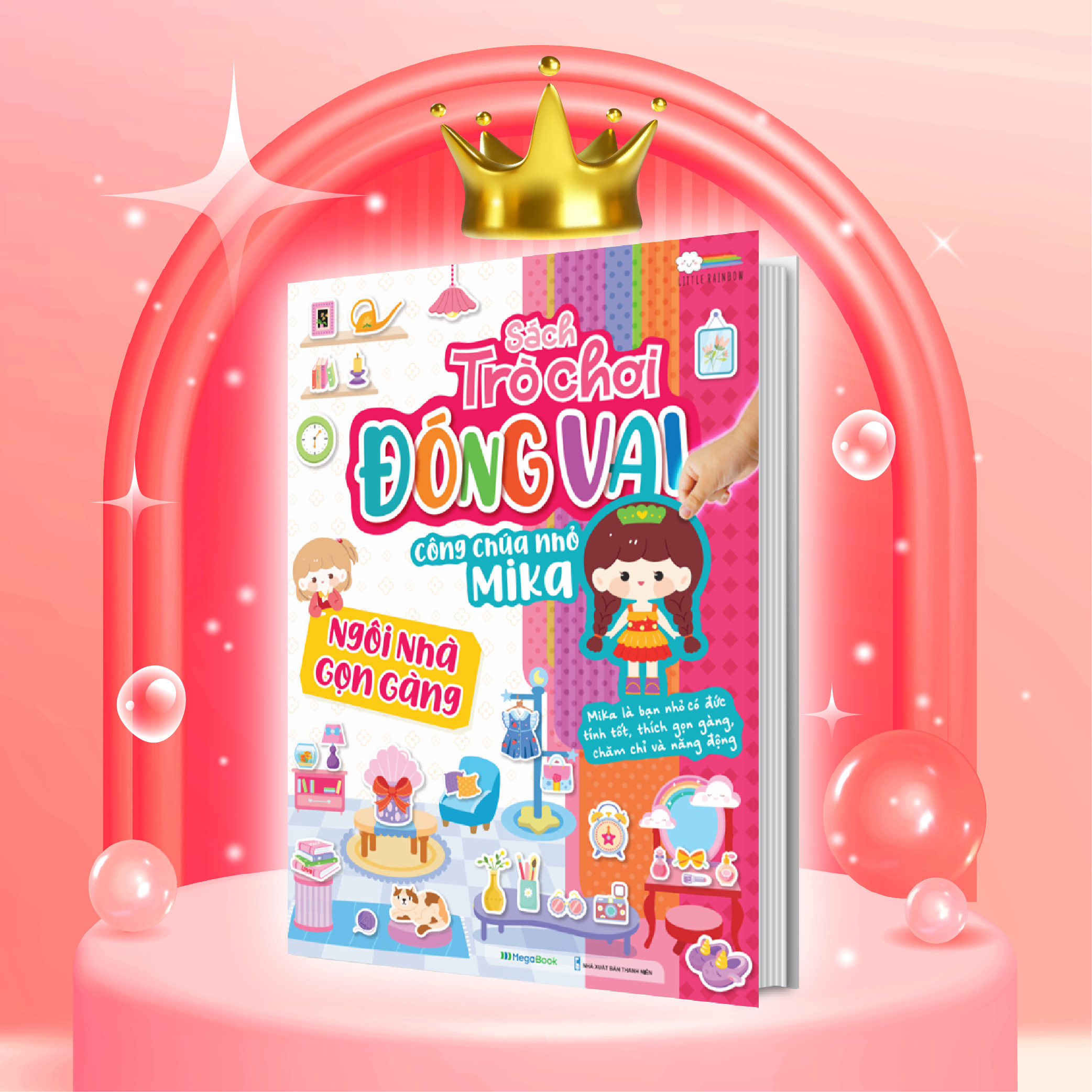 sách trò chơi đóng vai công chúa nhỏ mika - ngôi nhà gọn gàng