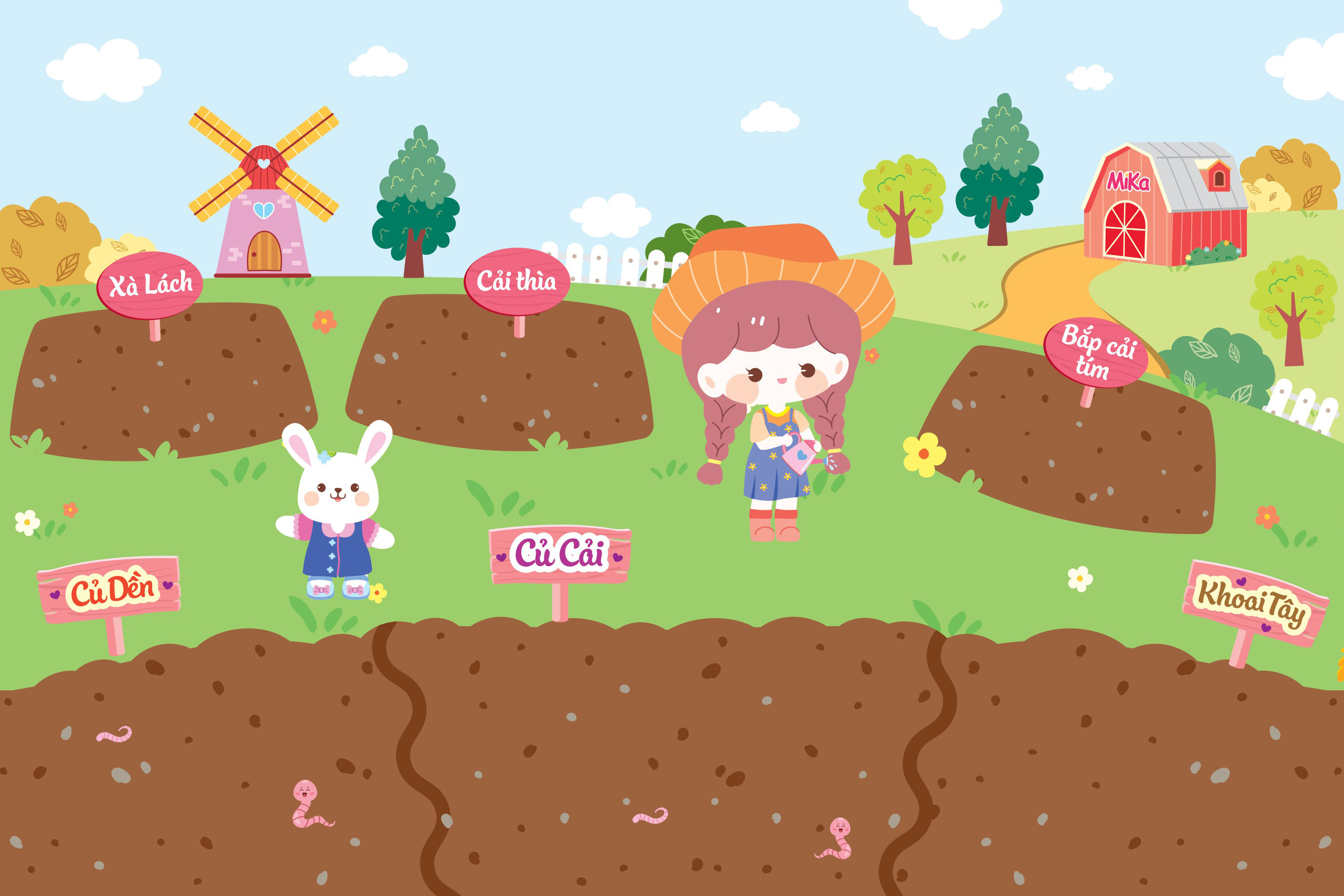 sách trò chơi đóng vai công chúa nhỏ mika - tham quan nông trại
