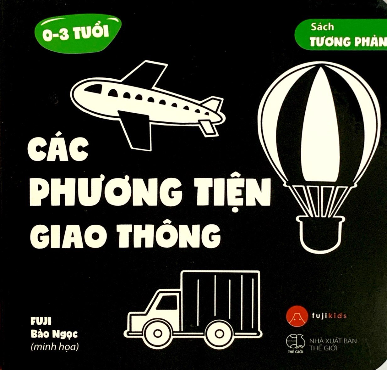 sách tương phản - các phương tiện giao thông (0-3 tuổi)