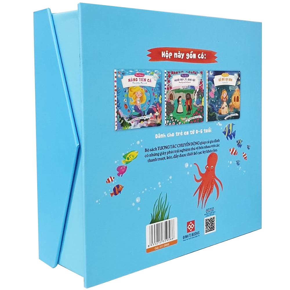 sách tương tác chuyển động - thế giới cổ tích - hộp 1 (3 tập)