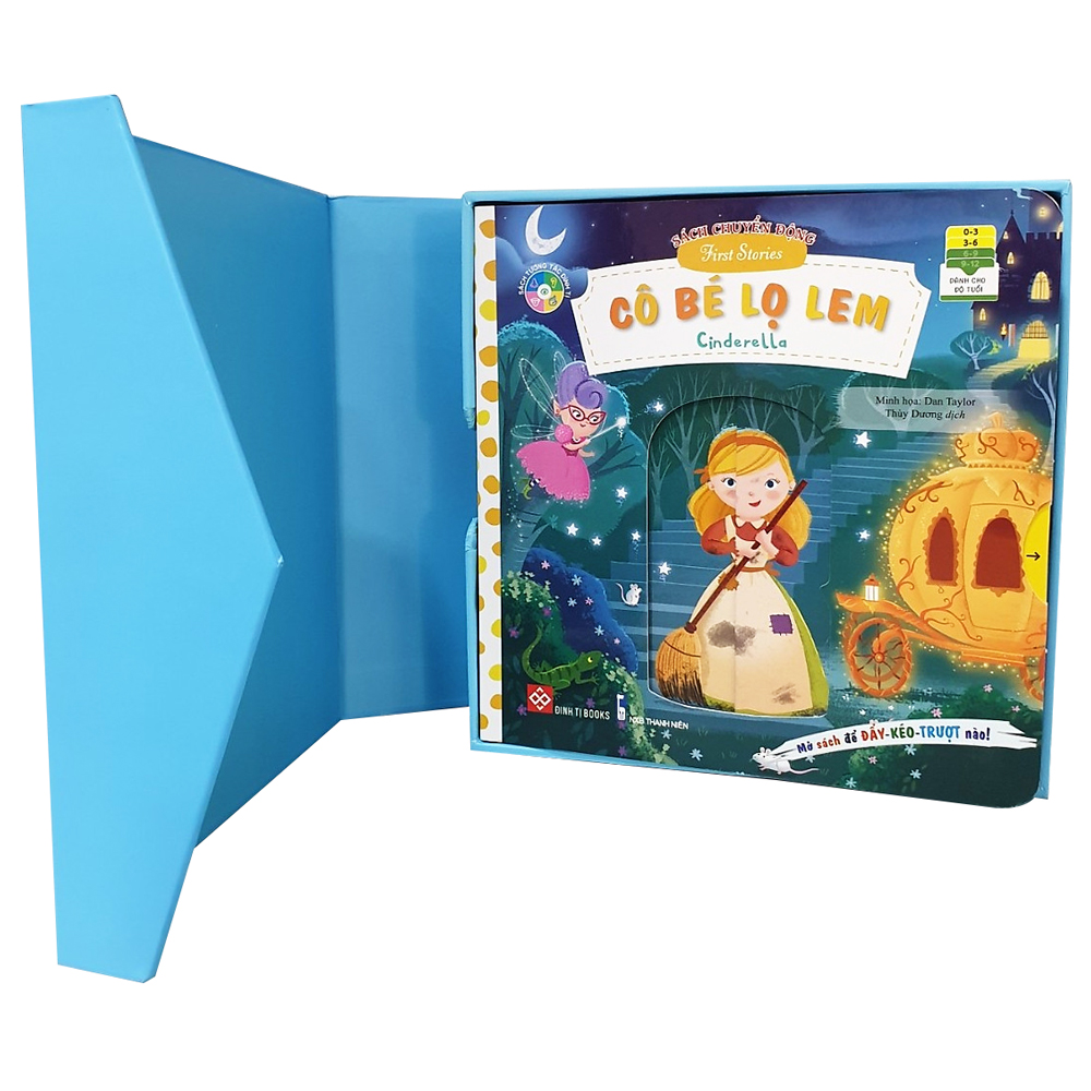 sách tương tác chuyển động - thế giới cổ tích - hộp 1 (3 tập)