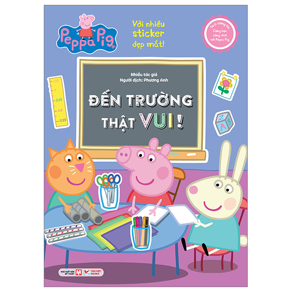 sách tương tác - cùng học cùng chơi với peppa pig - đến trường thật vui!