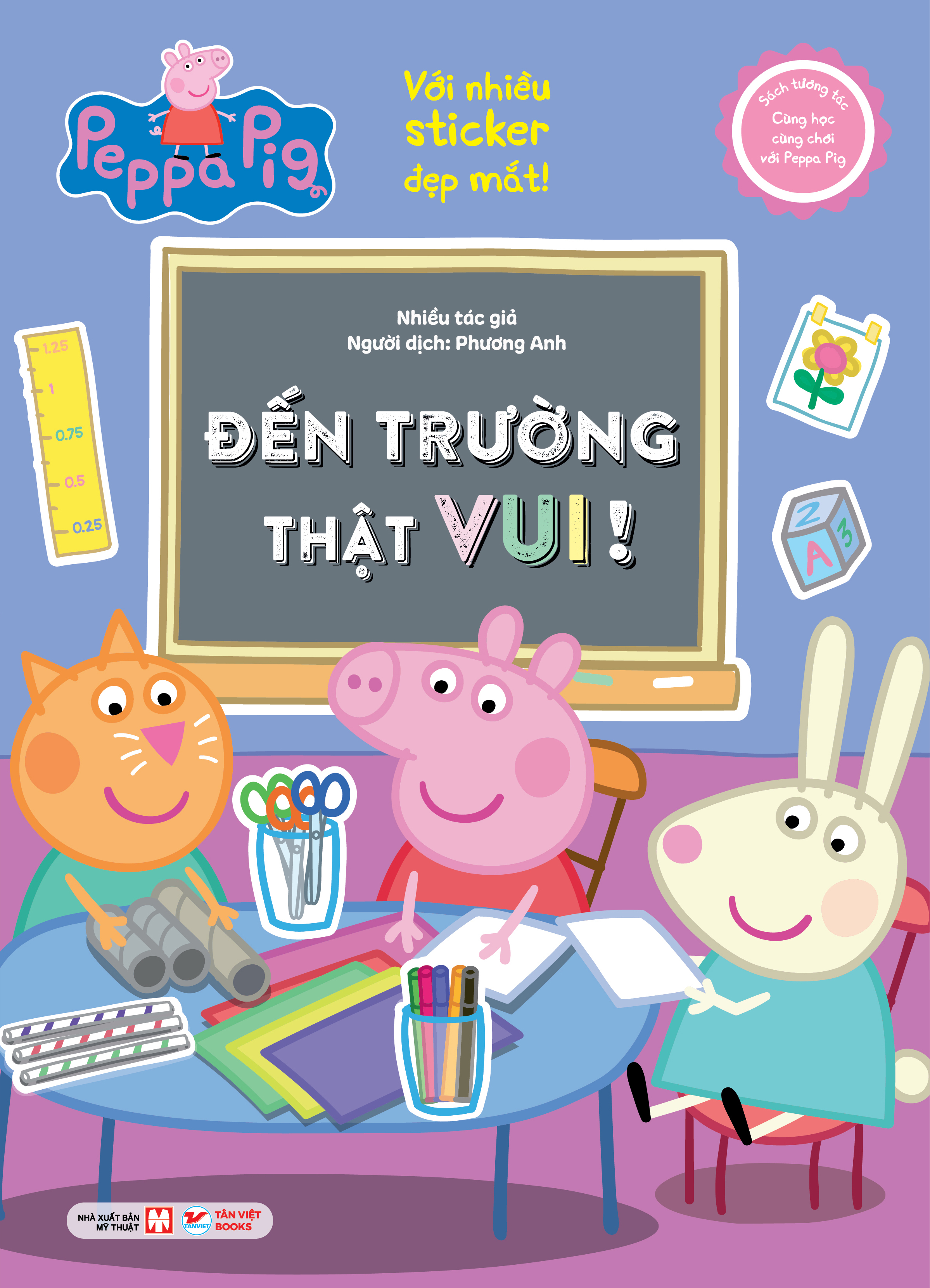 sách tương tác - cùng học cùng chơi với peppa pig - đến trường thật vui!